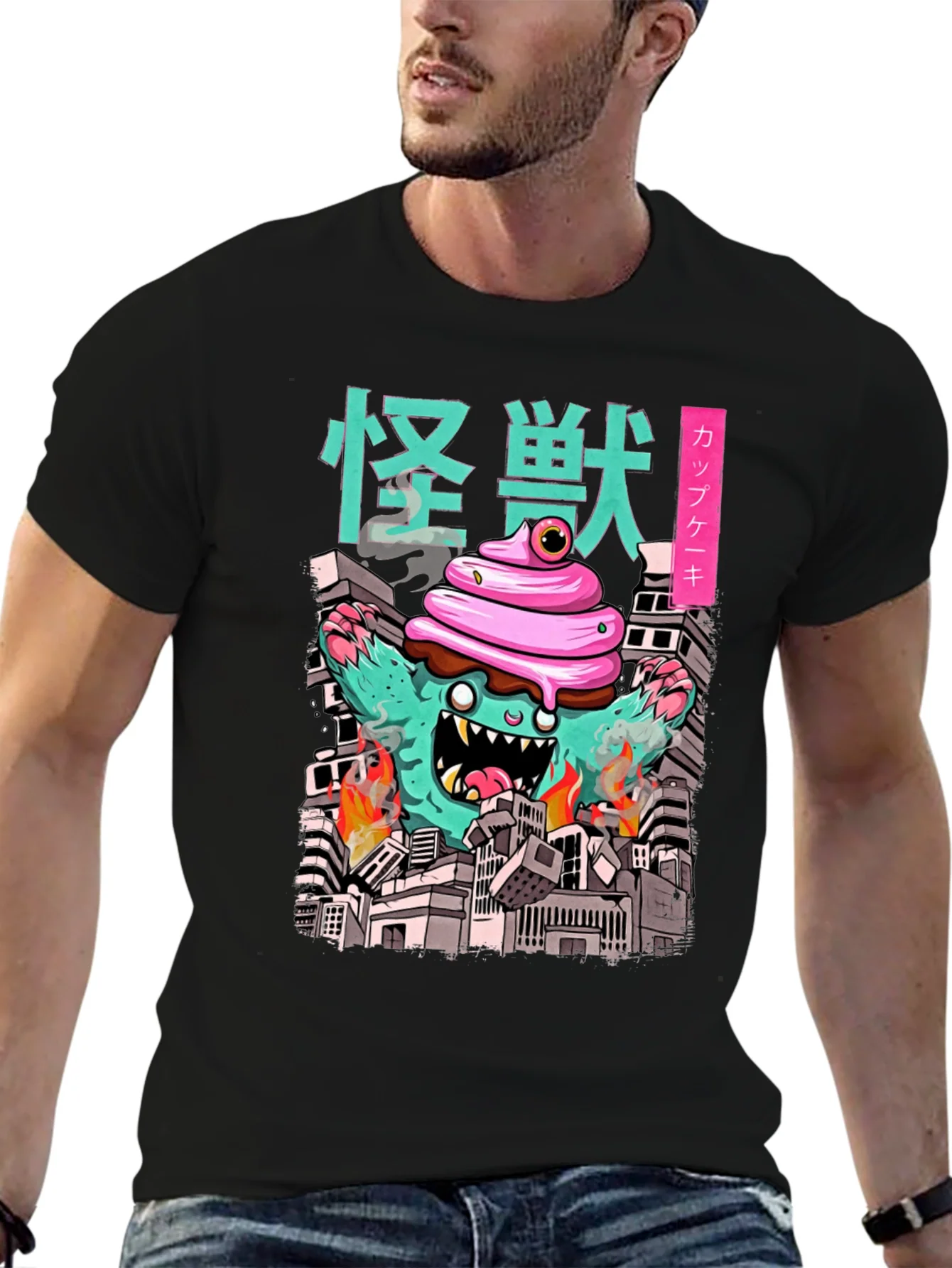 Rebbecca Cupcake Kaiju Graphic Tee - Monster T-Shirt