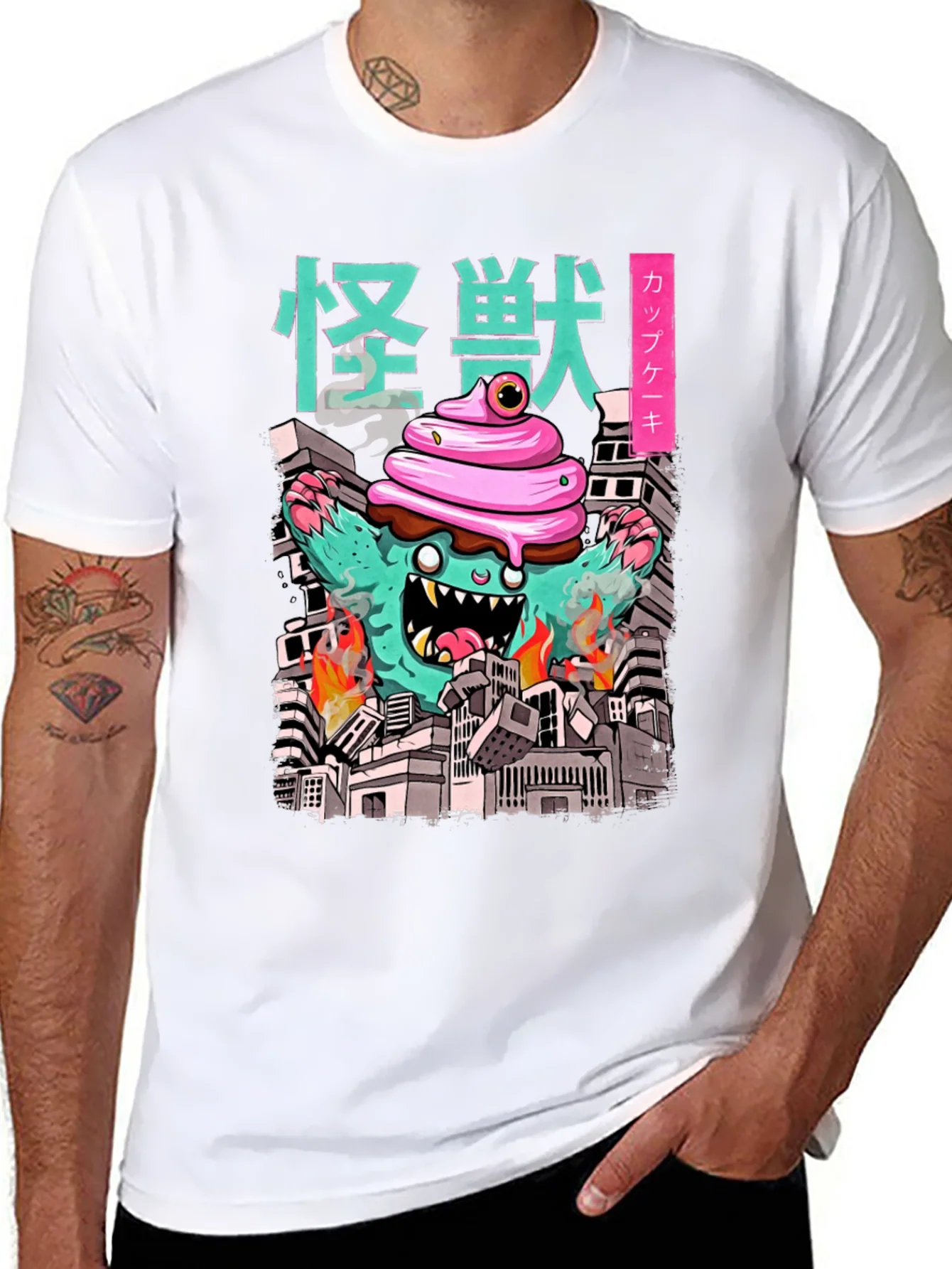 Rebbecca Cupcake Kaiju Graphic Tee - Monster T-Shirt