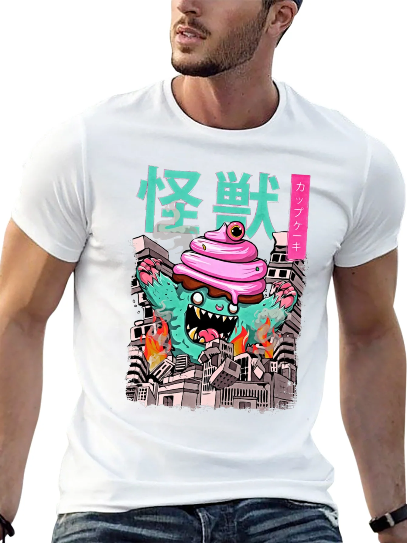 Rebbecca Cupcake Kaiju Graphic Tee - Monster T-Shirt