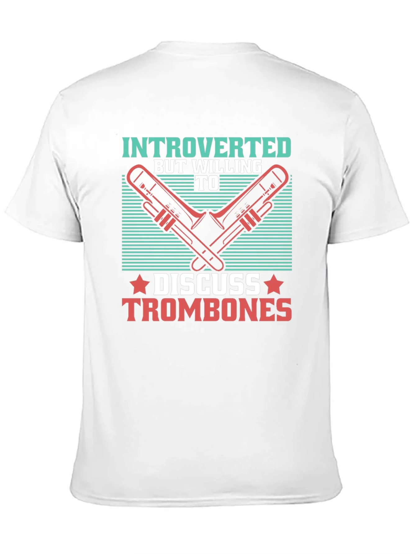 Rebbecca Introverted Trombone T-Shirt - Music Lover Tee