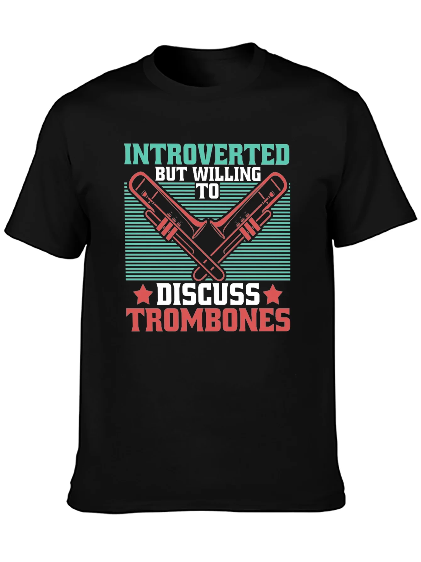 Rebbecca Introverted Trombone T-Shirt - Music Lover Tee