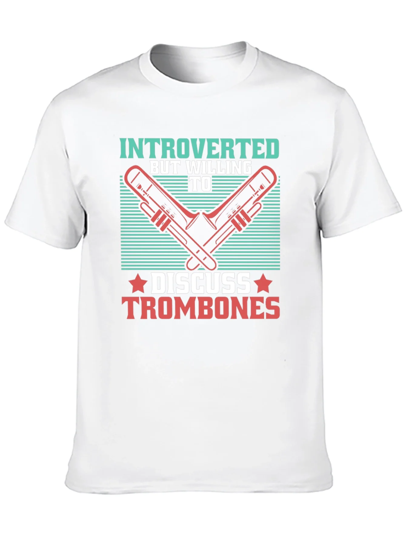 Rebbecca Introverted Trombone T-Shirt - Music Lover Tee