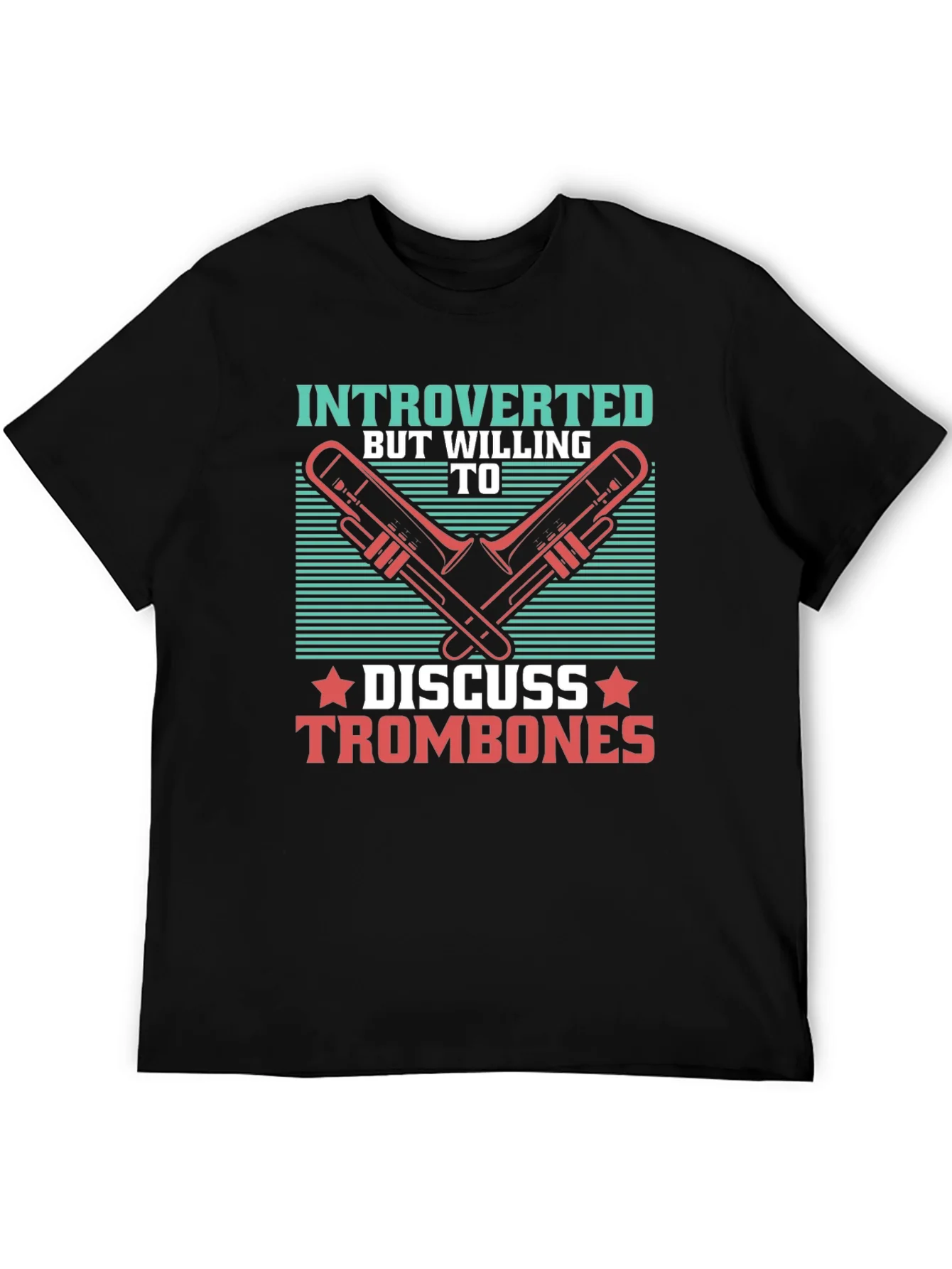 Rebbecca Introverted Trombone T-Shirt - Music Lover Tee