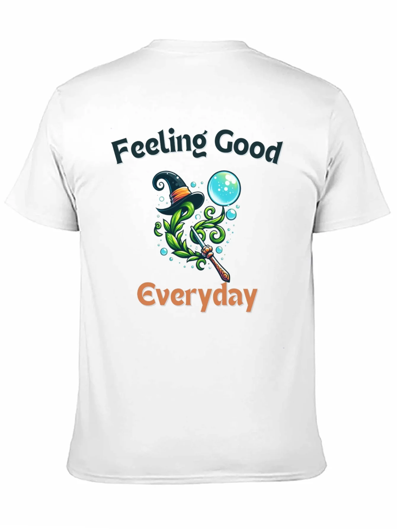 Camiseta Negra con Dise?o M¨¢gico y Frase Motivacional