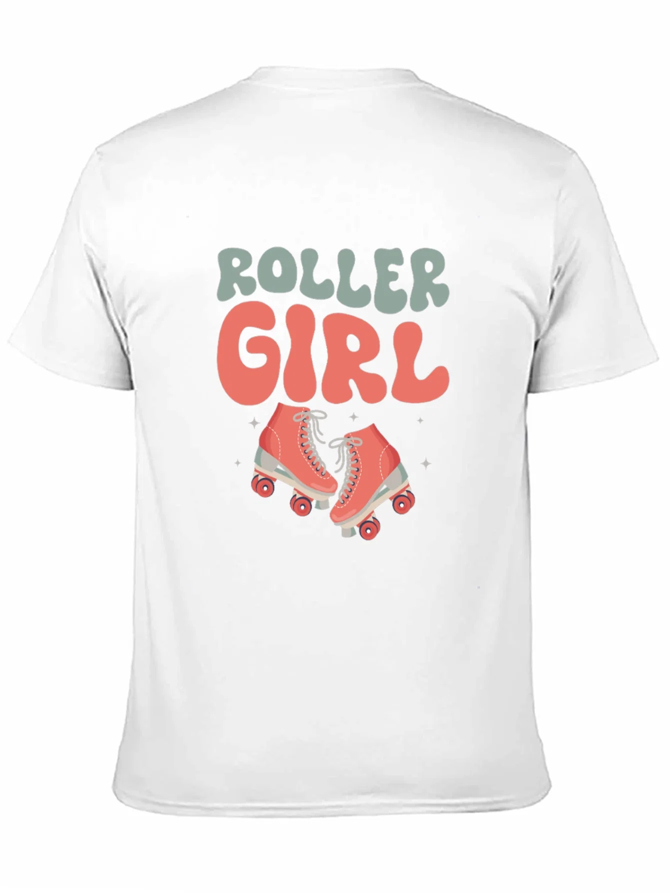 Rebbecca Retro Roller Girl Black T-Shirt