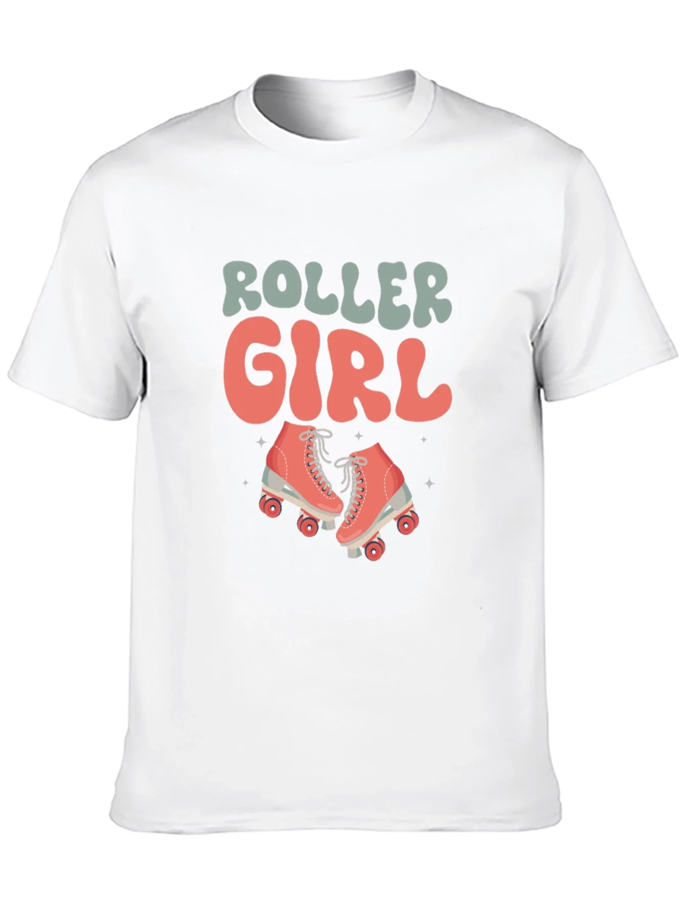 Rebbecca Retro Roller Girl Black T-Shirt