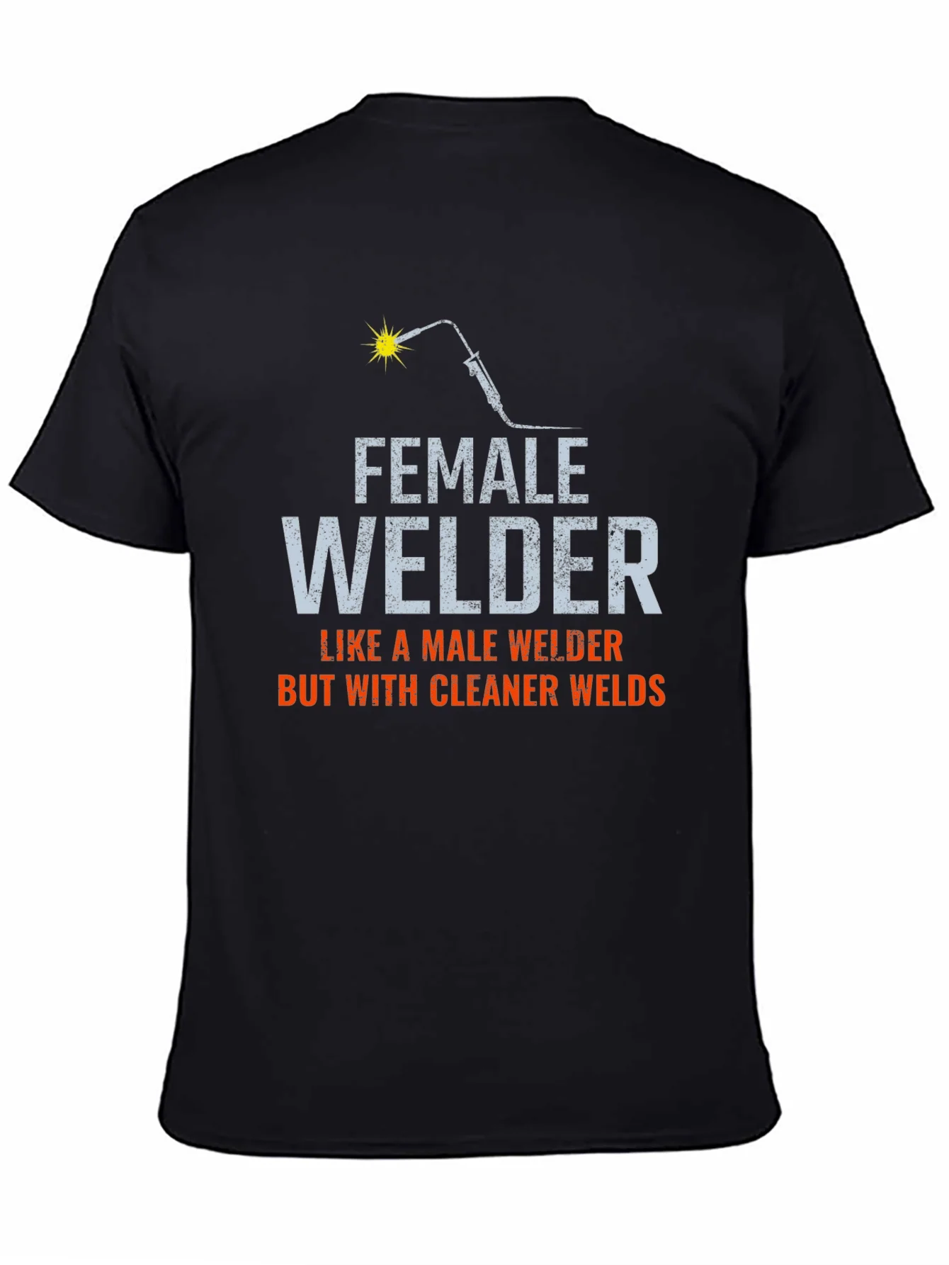 Rebbecca Female Welder T-Shirt - Cleaner Welds
