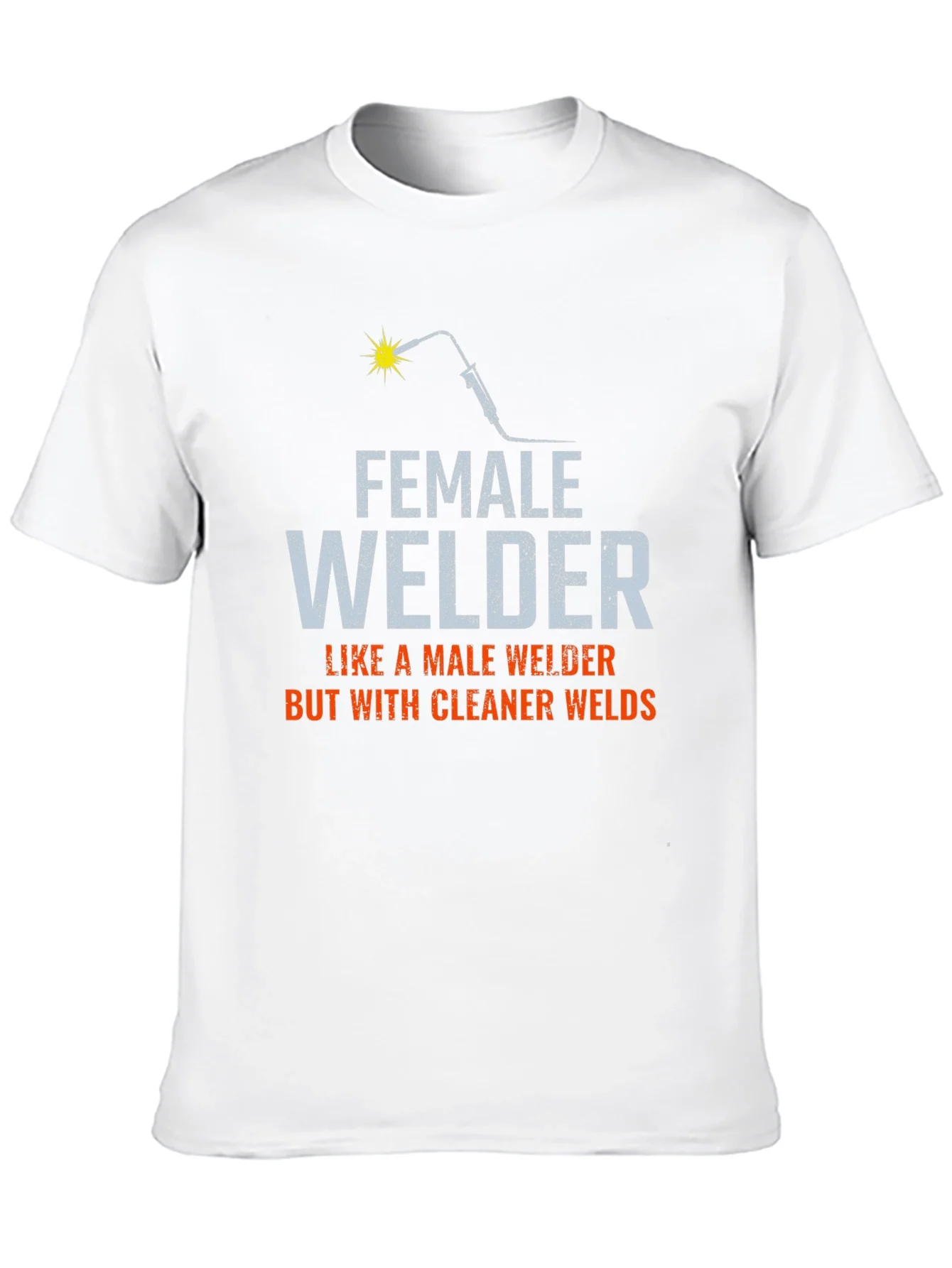 Rebbecca Female Welder T-Shirt - Cleaner Welds