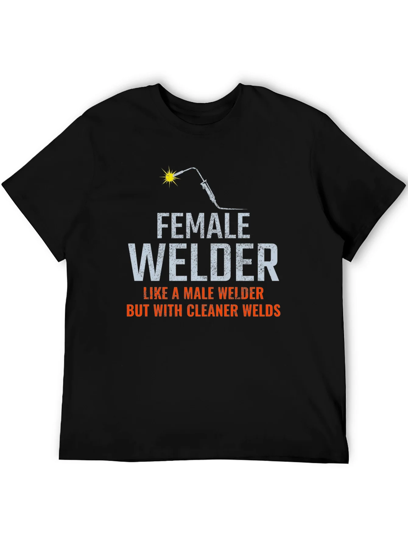 Rebbecca Female Welder T-Shirt - Cleaner Welds