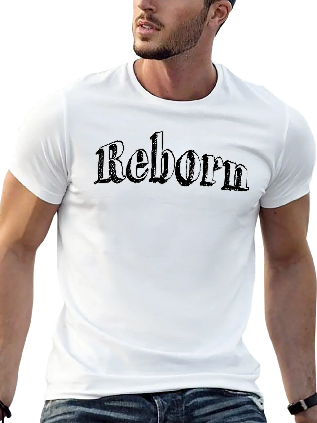 Rebbecca Reborn Graphic Tee - Black Cotton T-Shirt