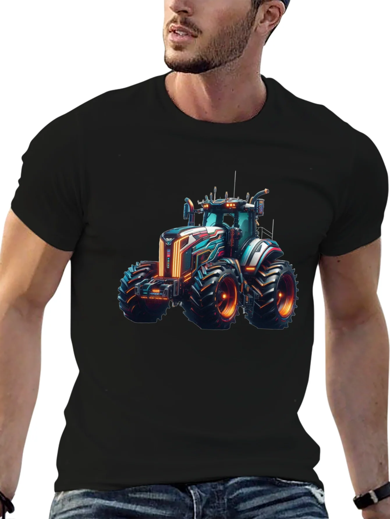 Rebbecca Futuristic Tractor Graphic Tee