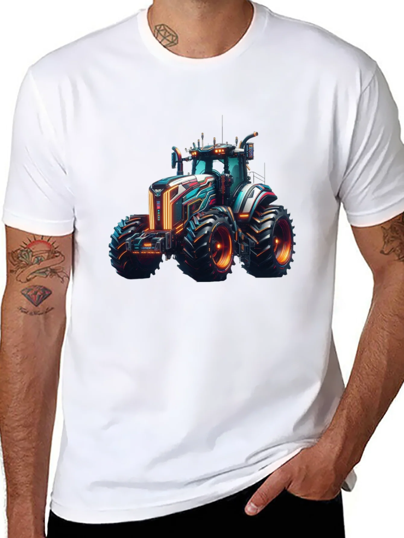 Rebbecca Futuristic Tractor Graphic Tee
