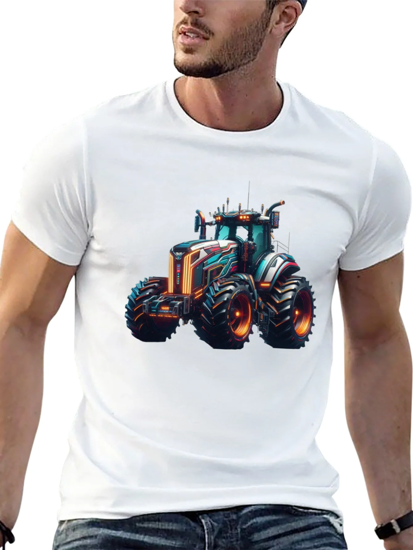 Rebbecca Futuristic Tractor Graphic Tee