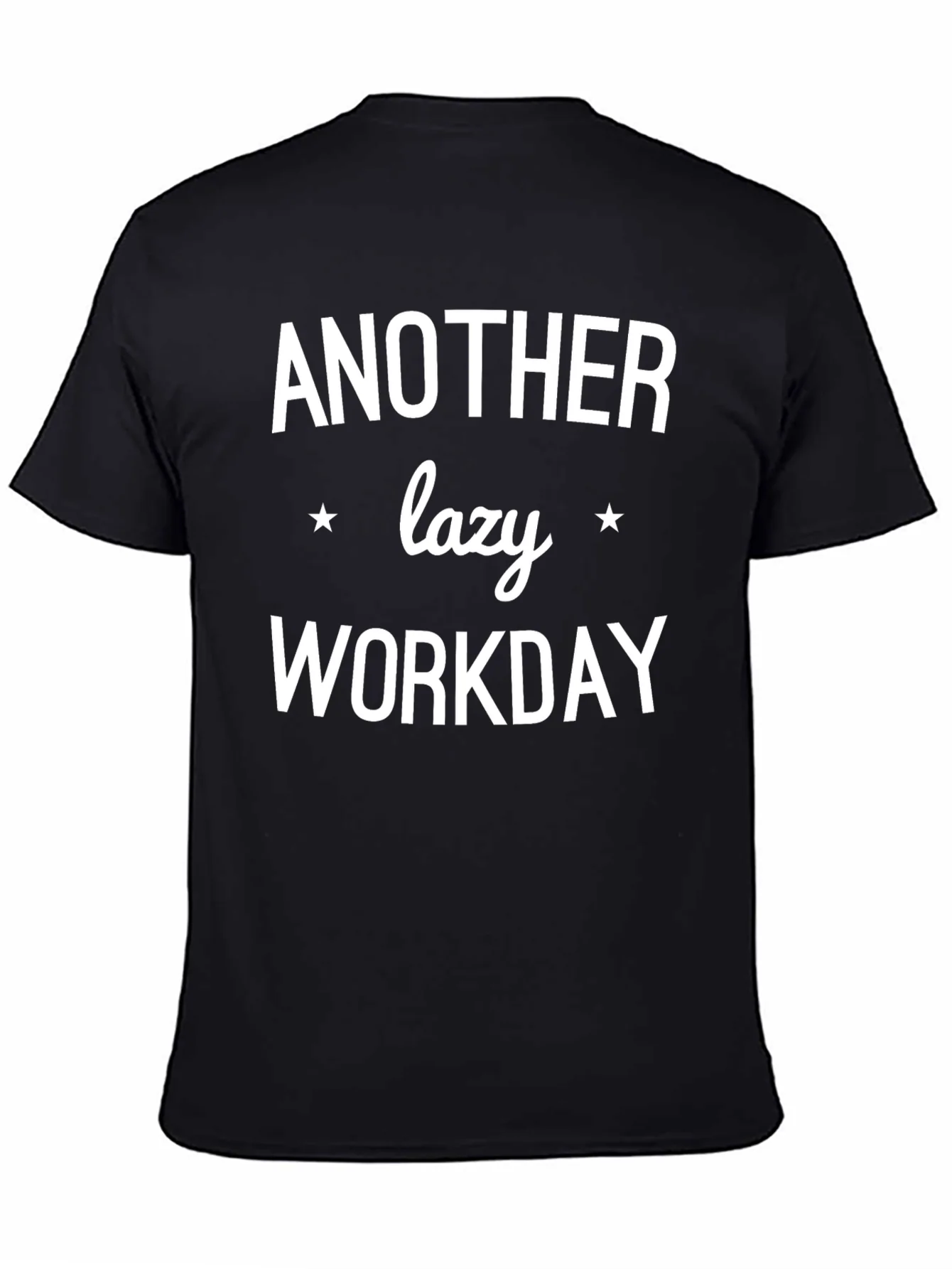 Rebbecca Another Lazy Workday Black Graphic Tee