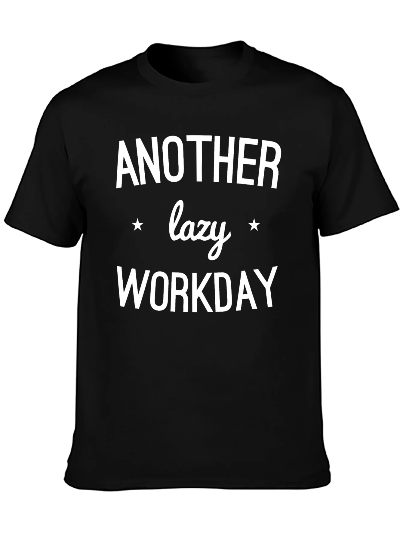 Rebbecca Another Lazy Workday Black Graphic Tee