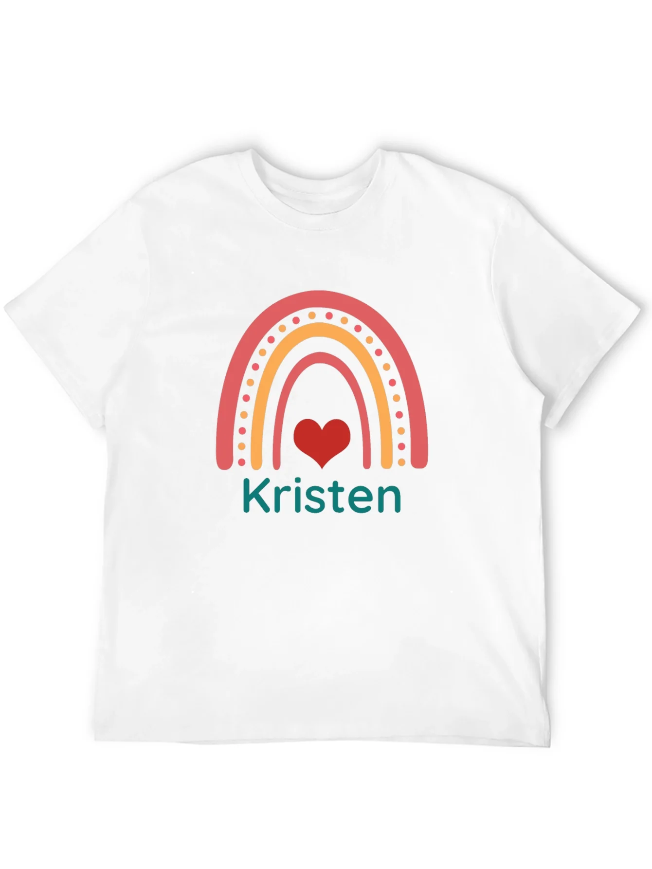 Rebbecca Rainbow Kristen Heart Tee - Personalized!