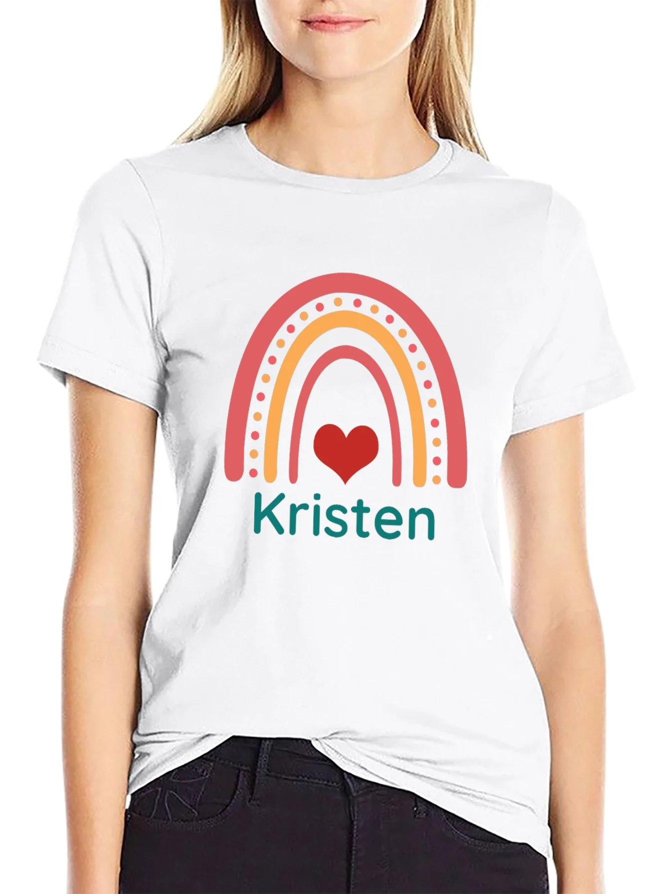 Rebbecca Rainbow Kristen Heart Tee - Personalized!