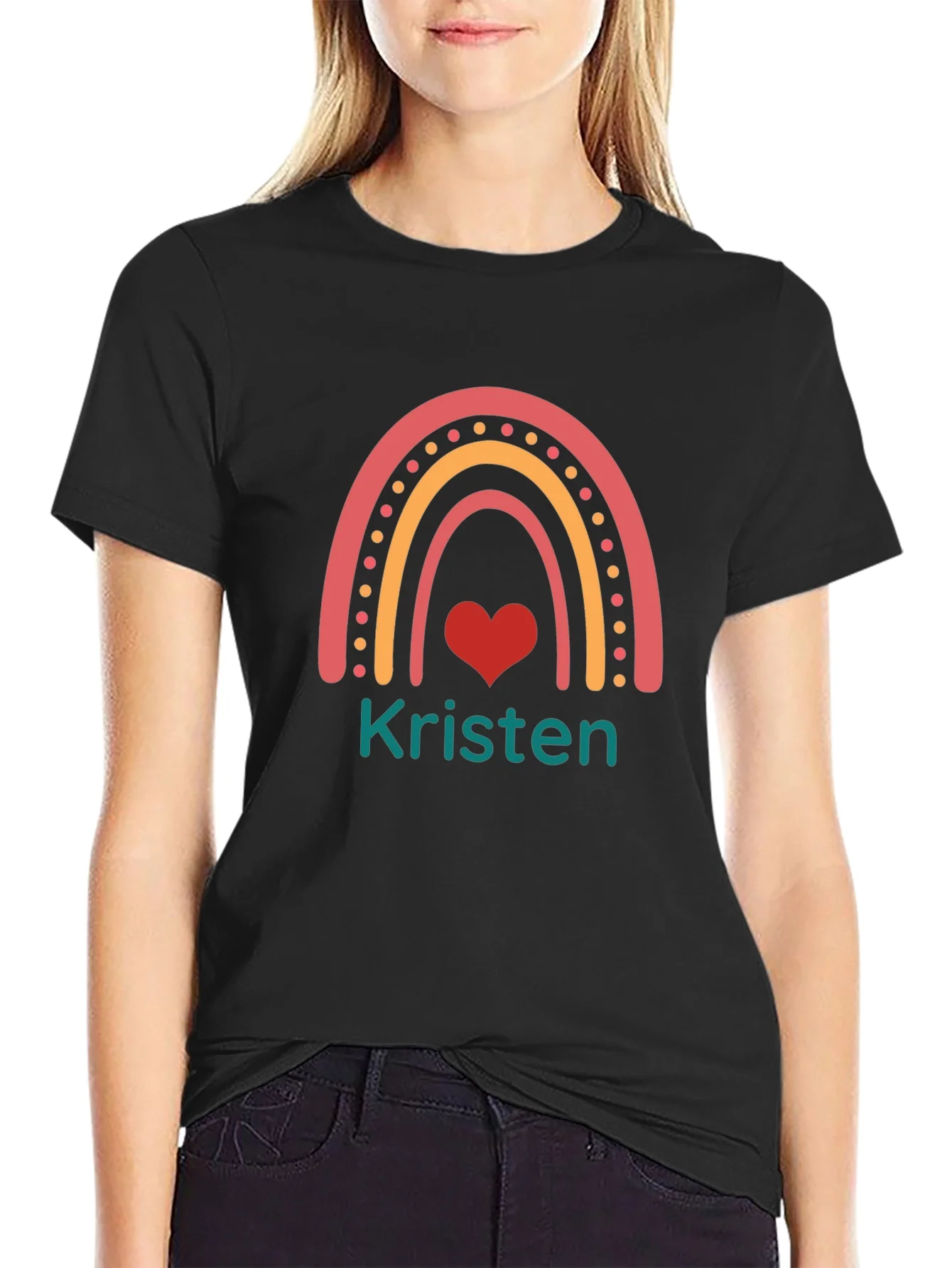 Rebbecca Rainbow Kristen Heart Tee - Personalized!