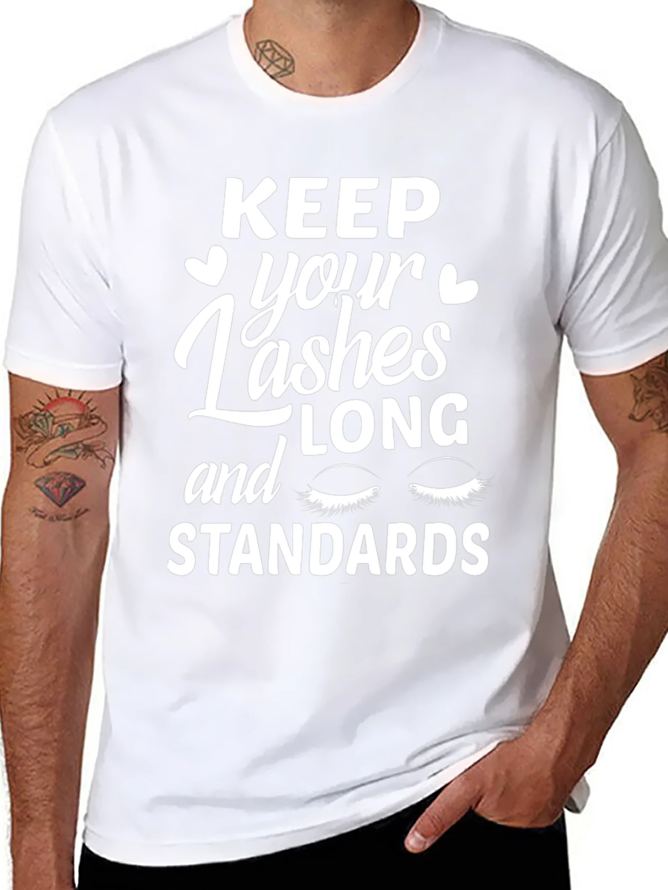 Rebbecca Keep Your Lashes Long and Standards T-Shirt