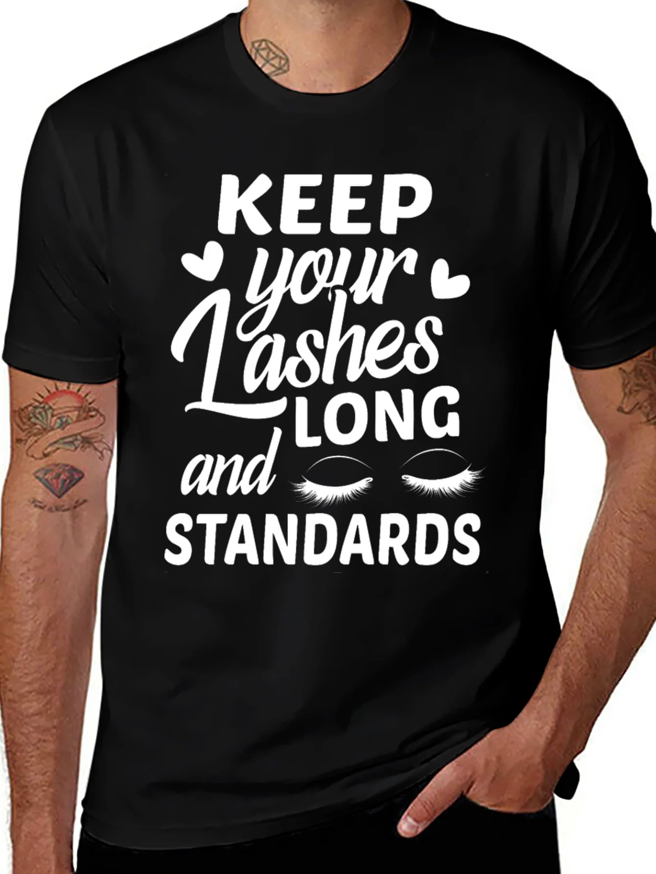 Rebbecca Keep Your Lashes Long and Standards T-Shirt