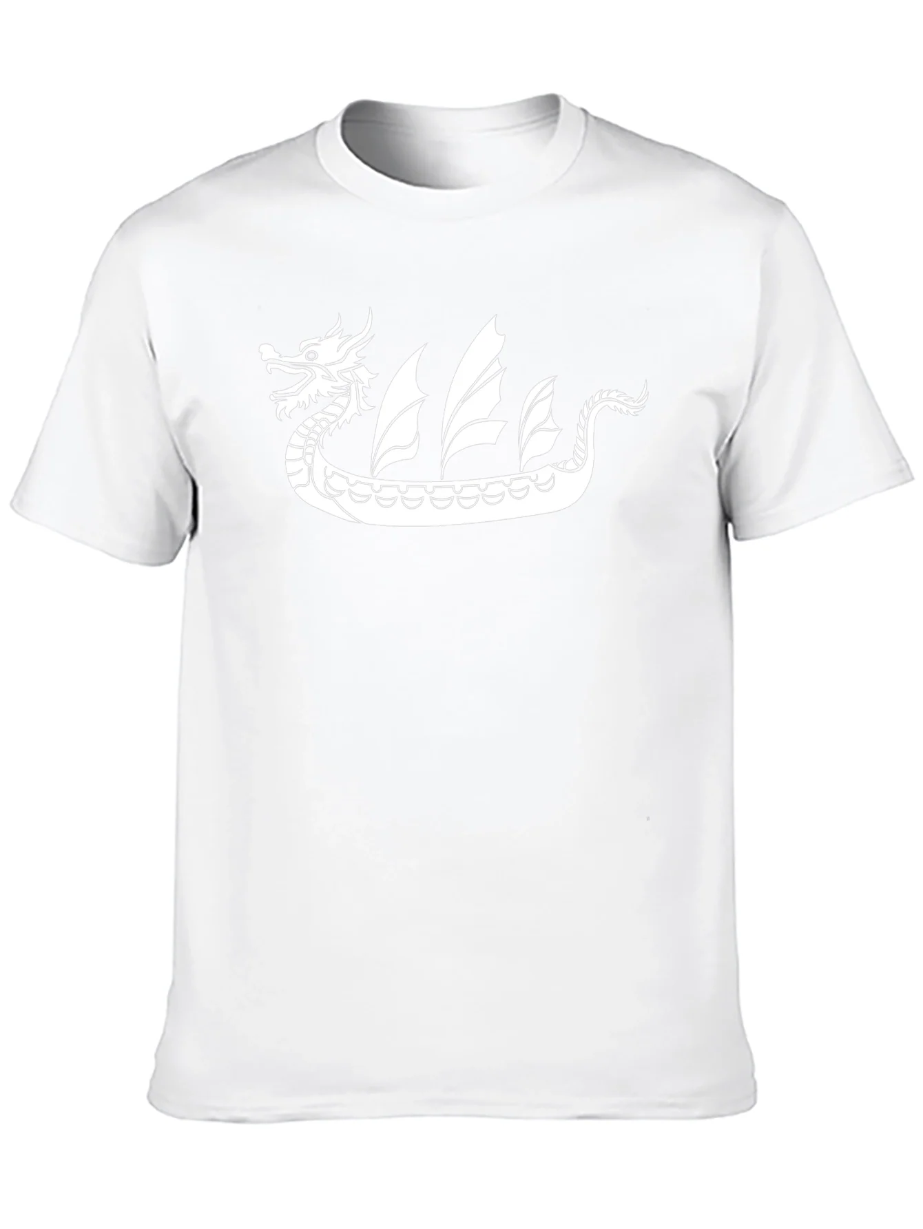 Rebbecca Dragon Boat Graphic Tee - Black Cotton