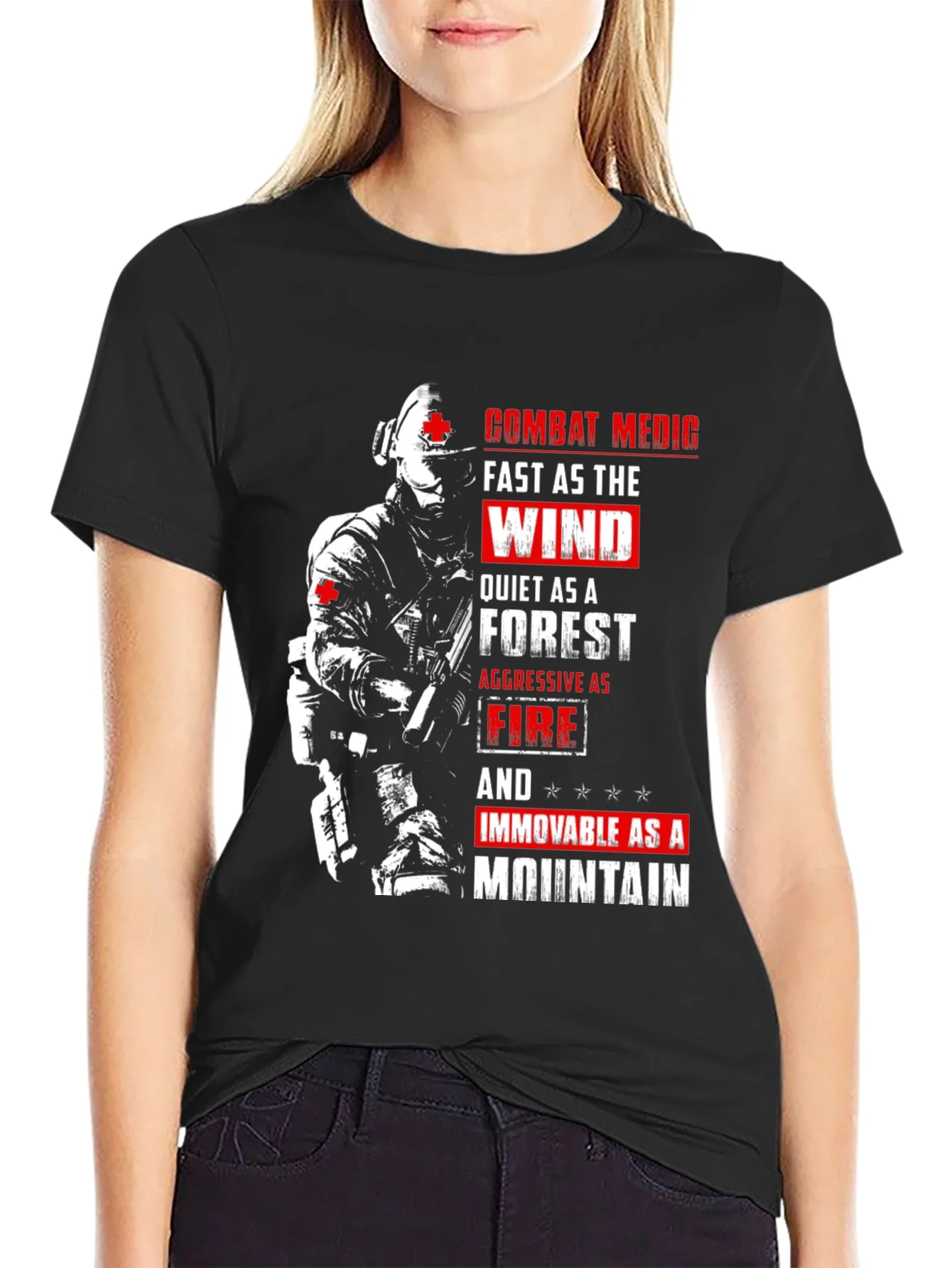 Rebbecca Combat Medic Graphic T-Shirt