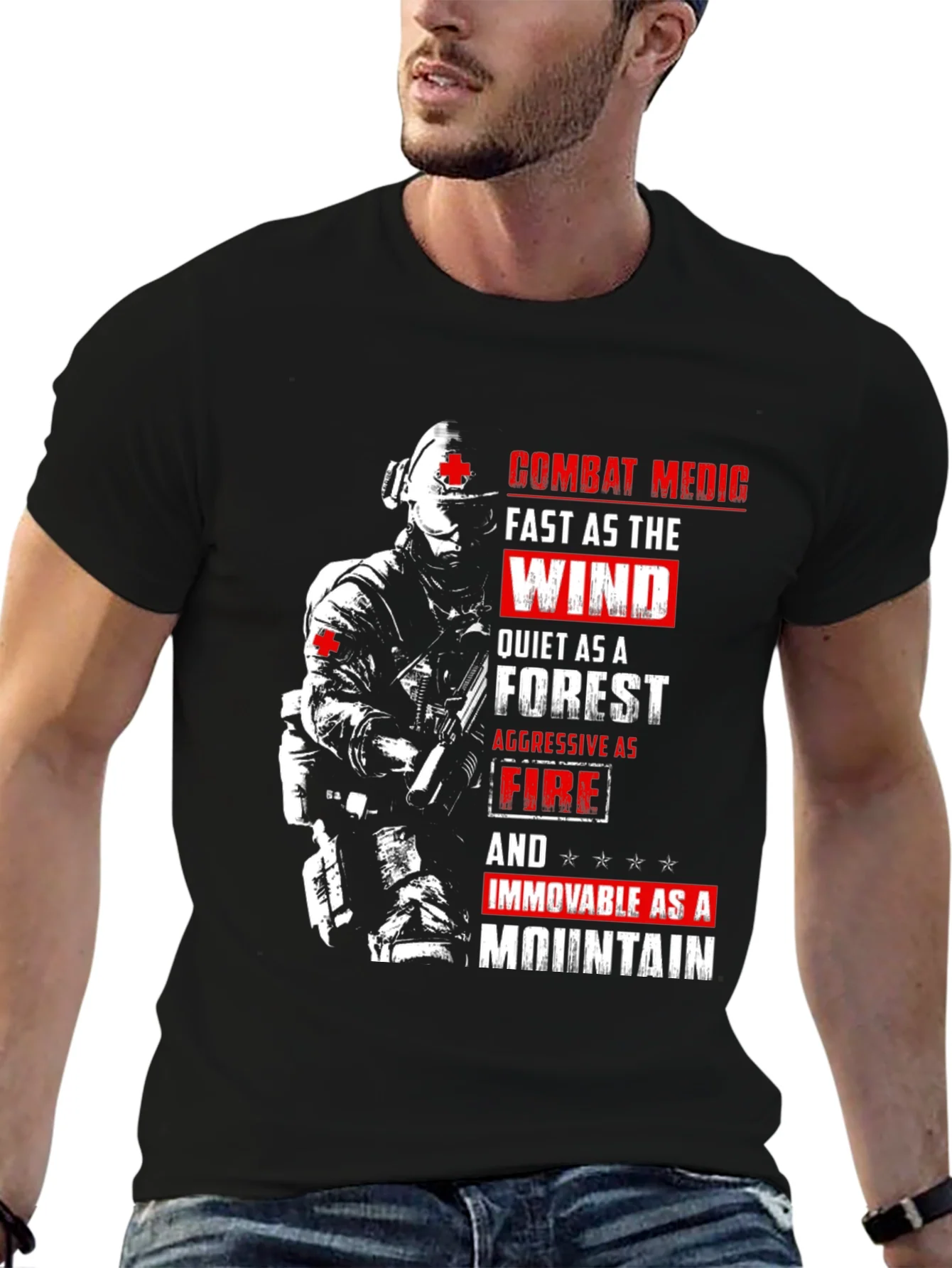 Rebbecca Combat Medic Graphic T-Shirt