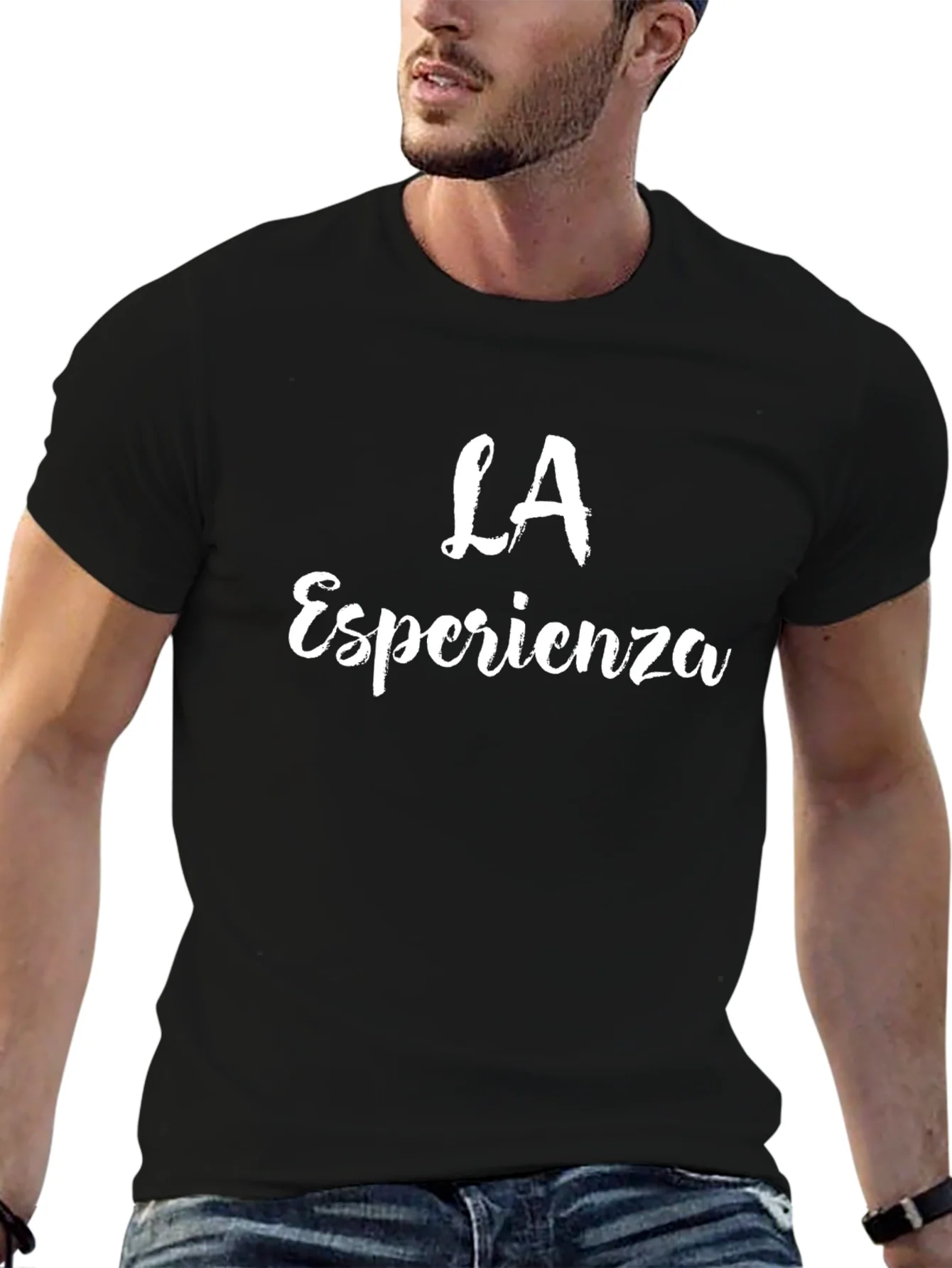 Rebbecca LA Esperienza Graphic Tee - Black Cotton T-Shirt