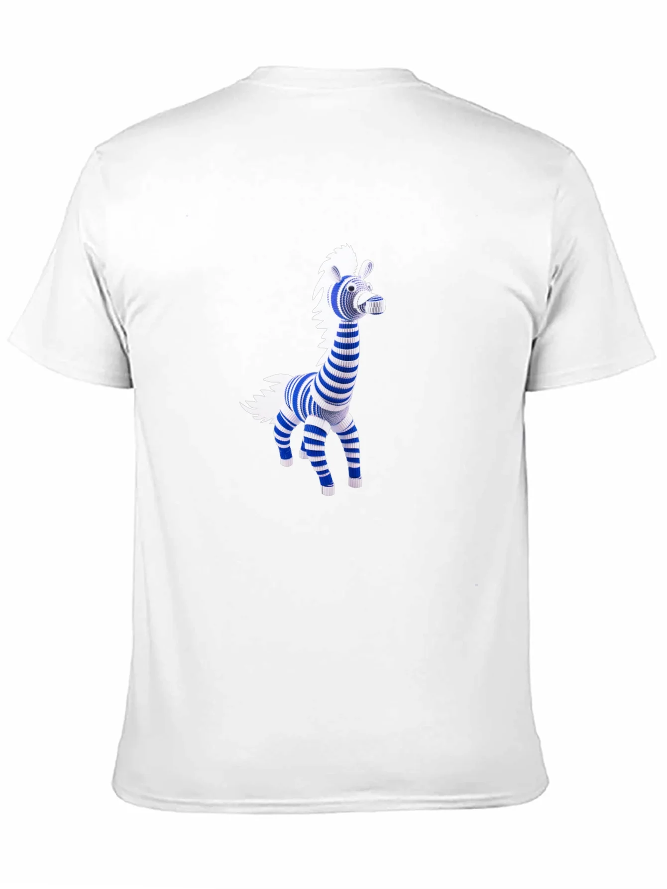 Camiseta Negra con Dise?o de Cebra Rayada