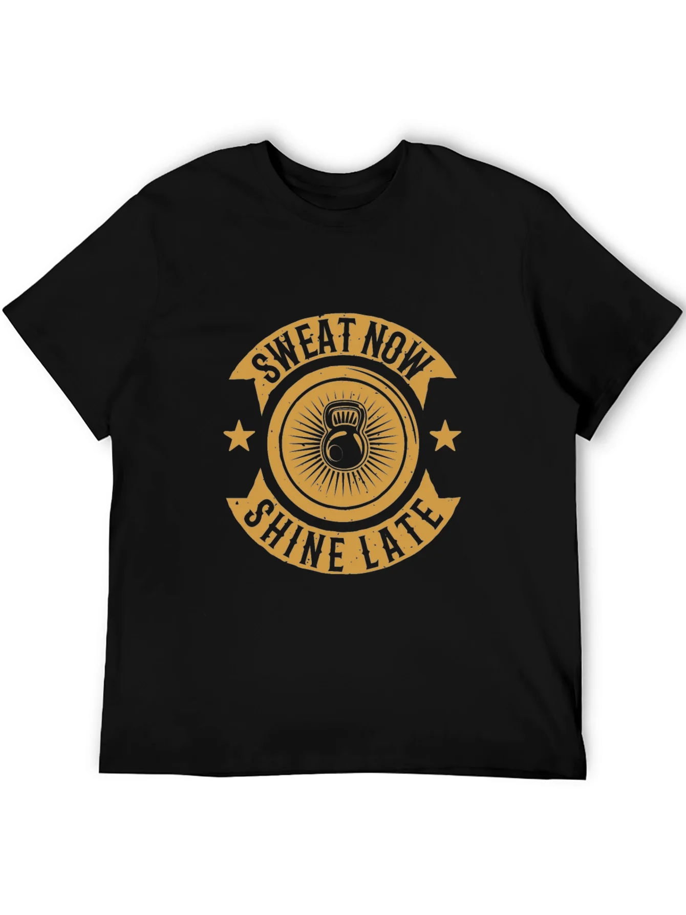Rebbecca Sweat Now Shine Later Black Graphic Tee