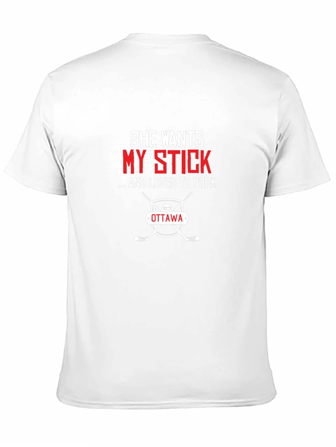 Rebbecca She Wants My Stick Ottawa Hockey T-Shirt