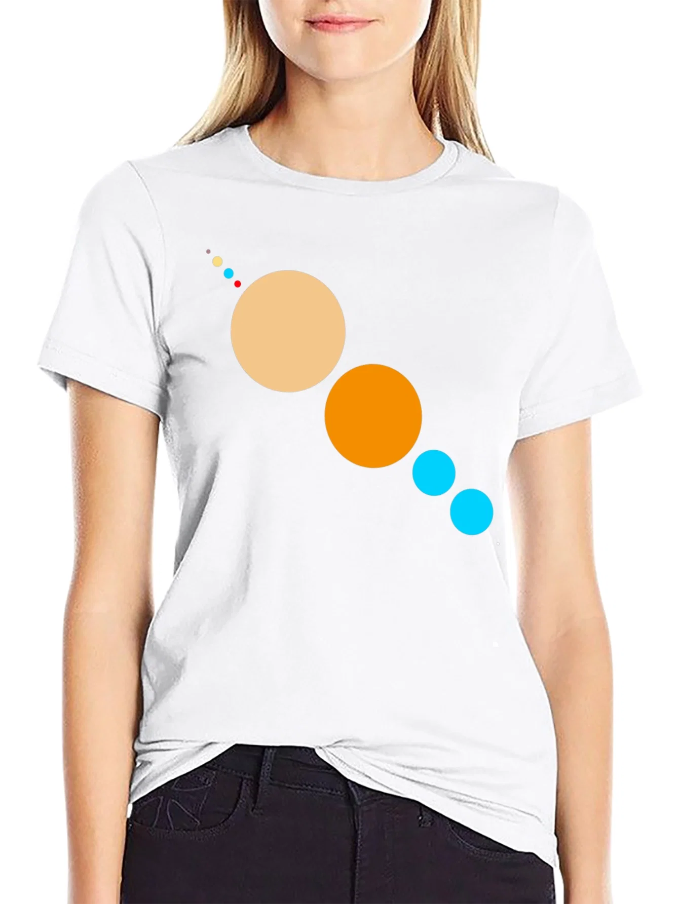 Rebbecca Planetary System Graphic Black T-Shirt