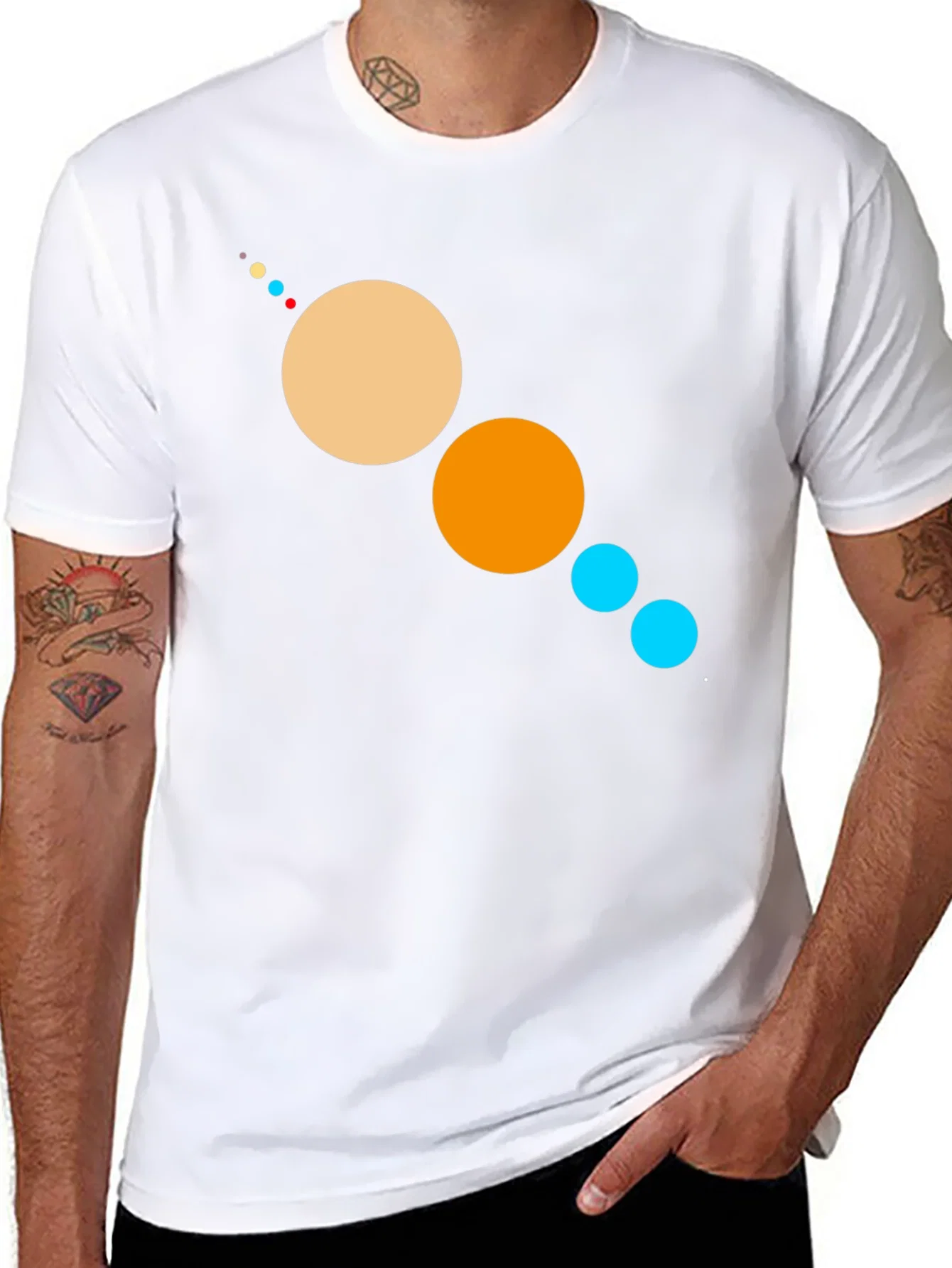 Rebbecca Planetary System Graphic Black T-Shirt