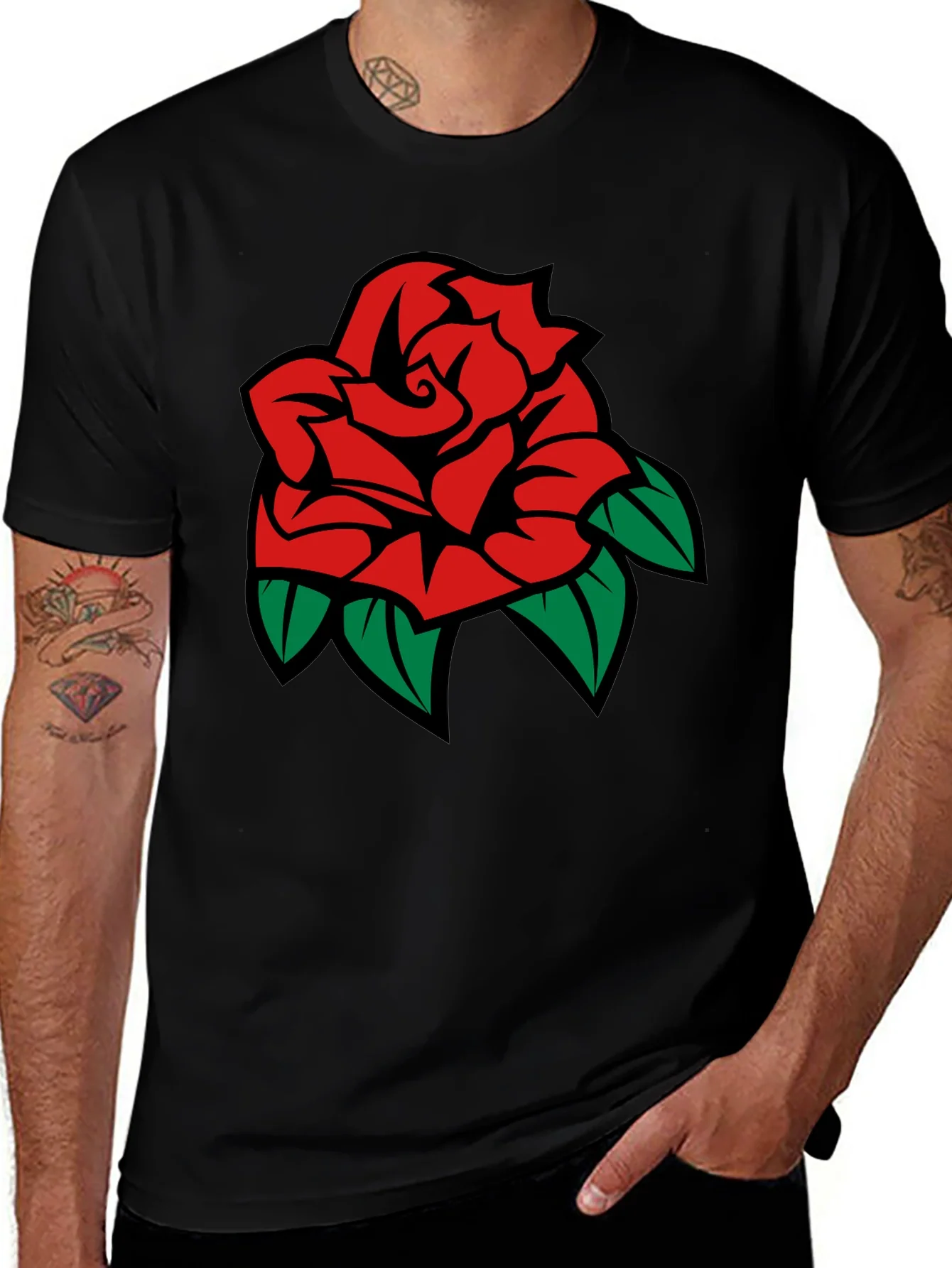 Rebbecca Black T-Shirt with Rose Graphic