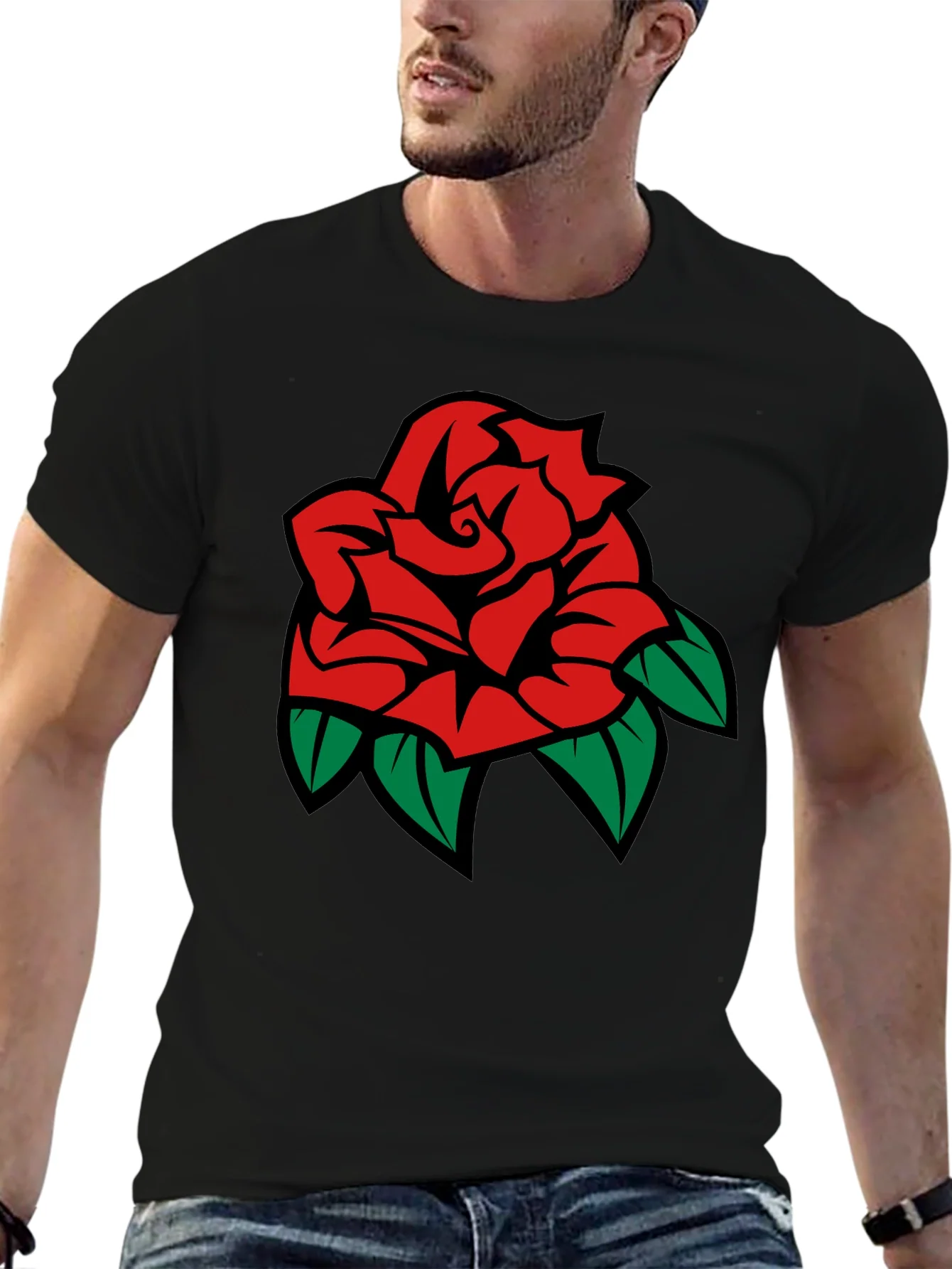 Rebbecca Black T-Shirt with Rose Graphic