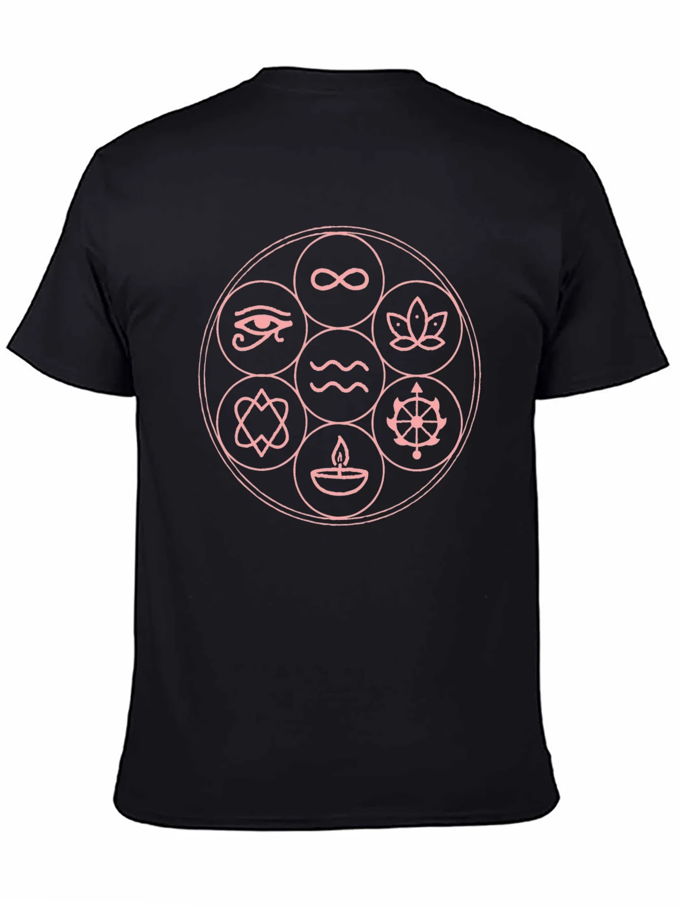 Rebbecca Symbol Circle Graphic Black T-Shirt