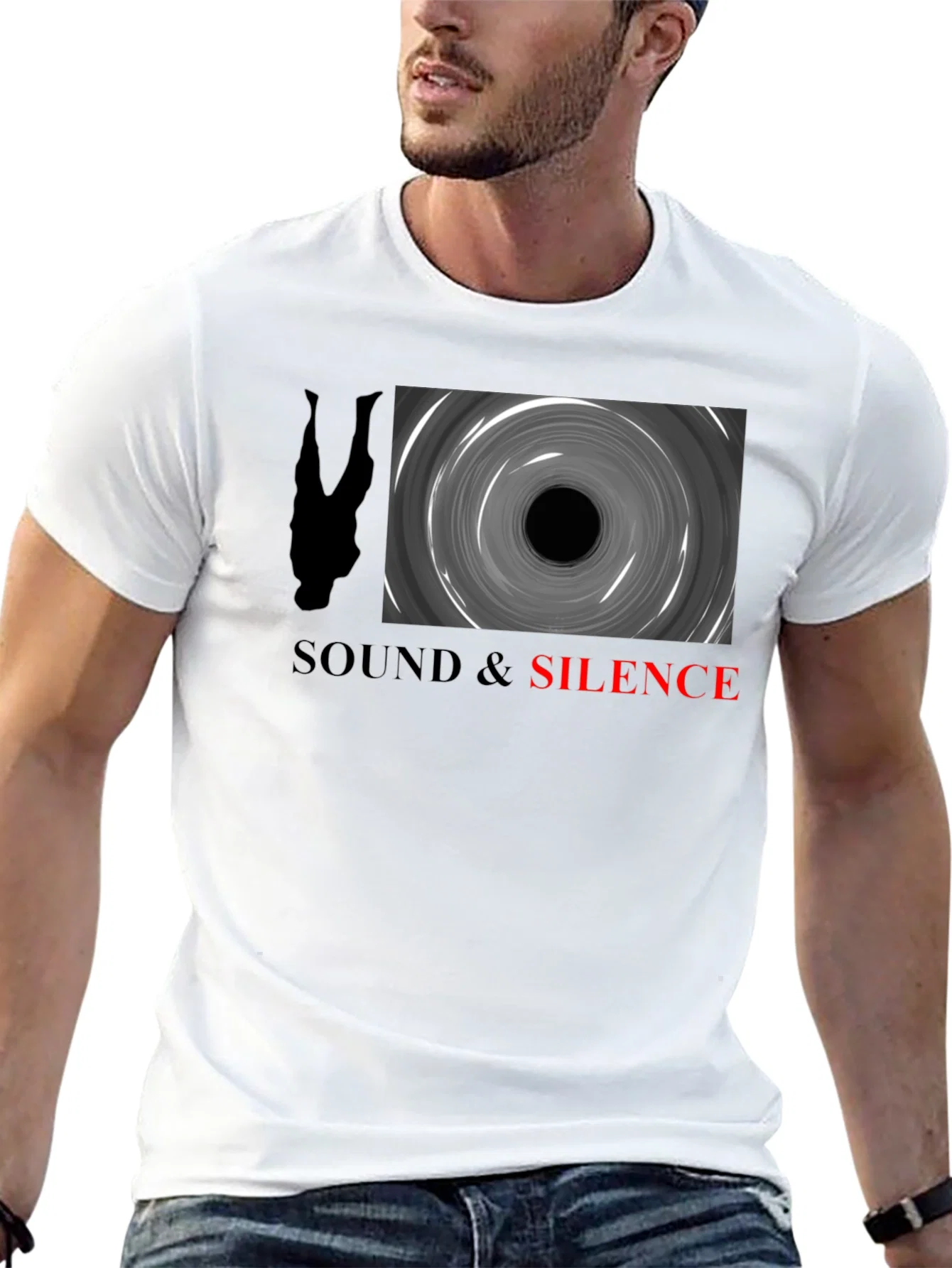 Rebbecca Sound & Silence Graphic Tee - Black