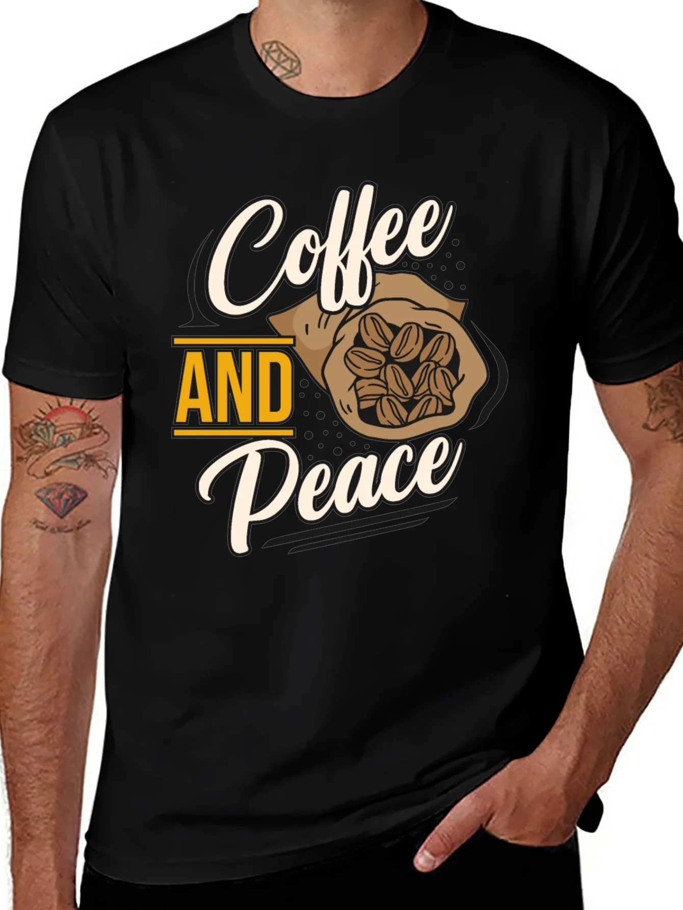 Rebbecca Coffee and Peace Graphic T-Shirt