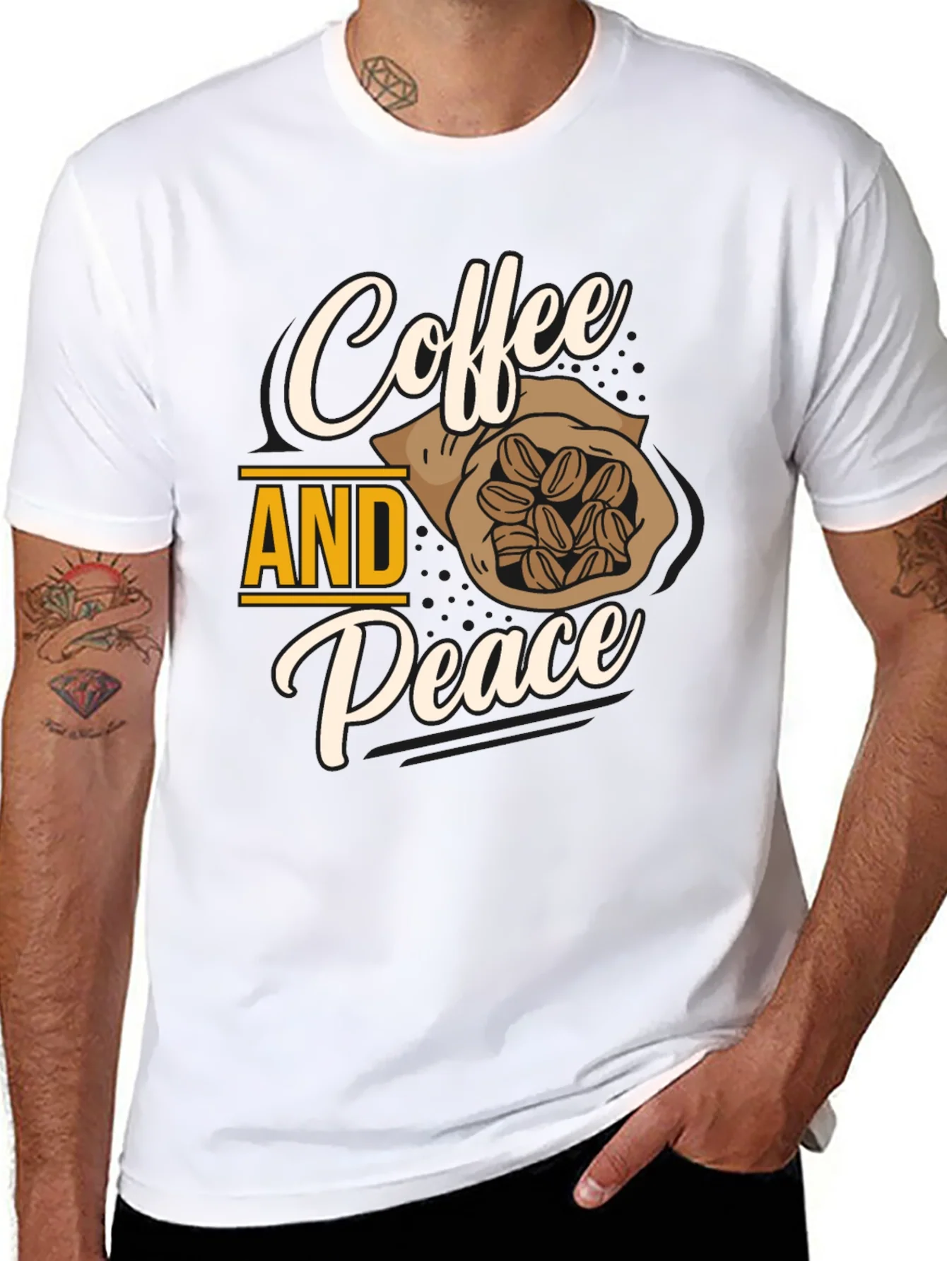 Rebbecca Coffee and Peace Graphic T-Shirt