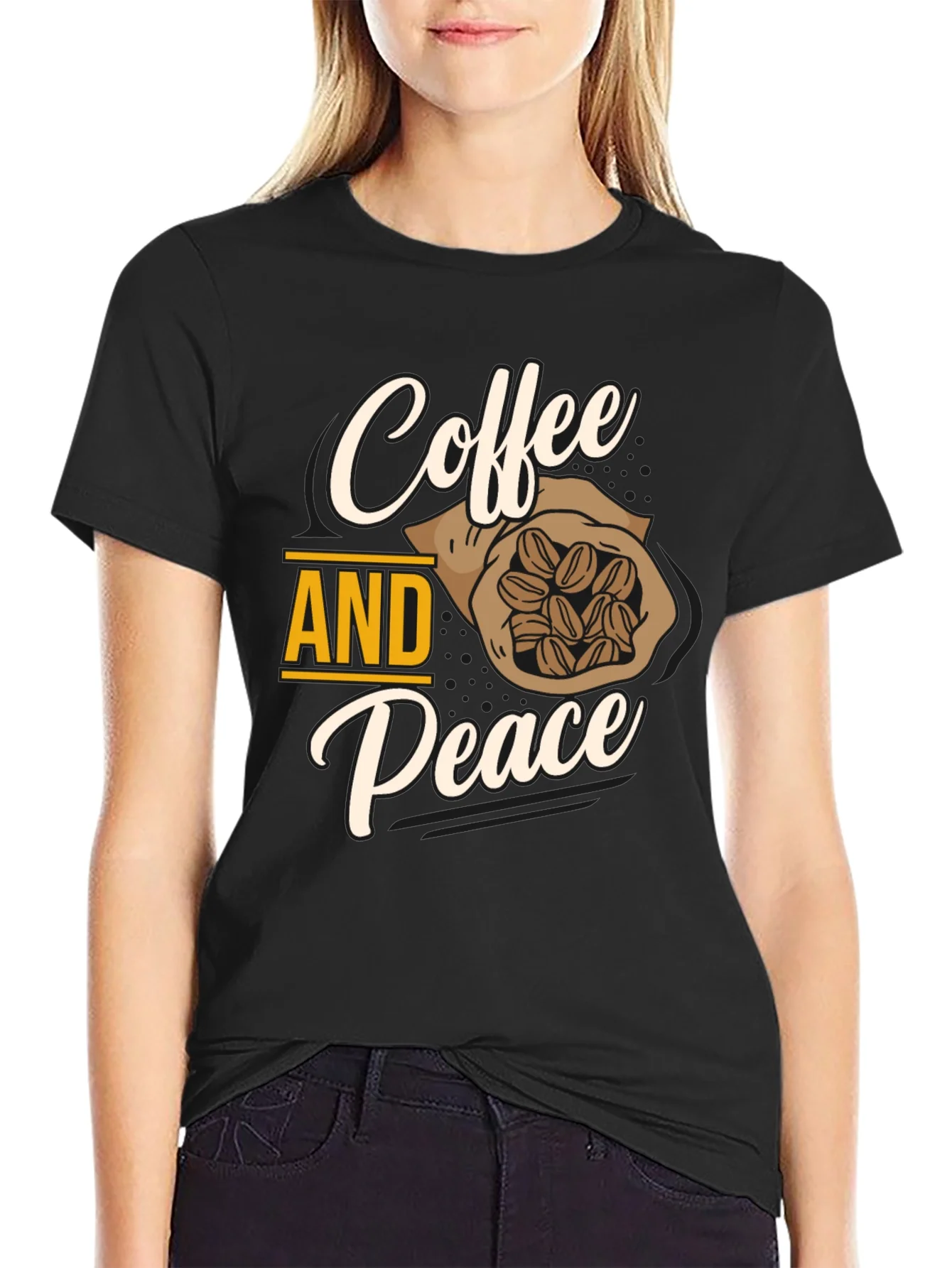Rebbecca Coffee and Peace Graphic T-Shirt