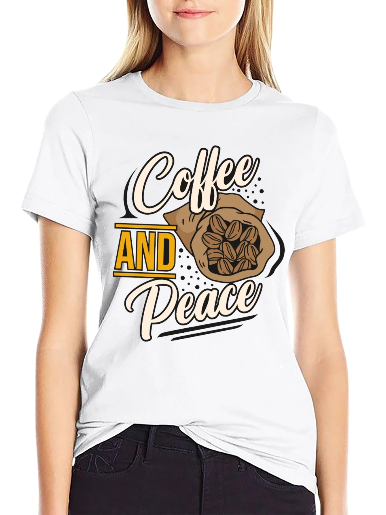 Rebbecca Coffee and Peace Graphic T-Shirt