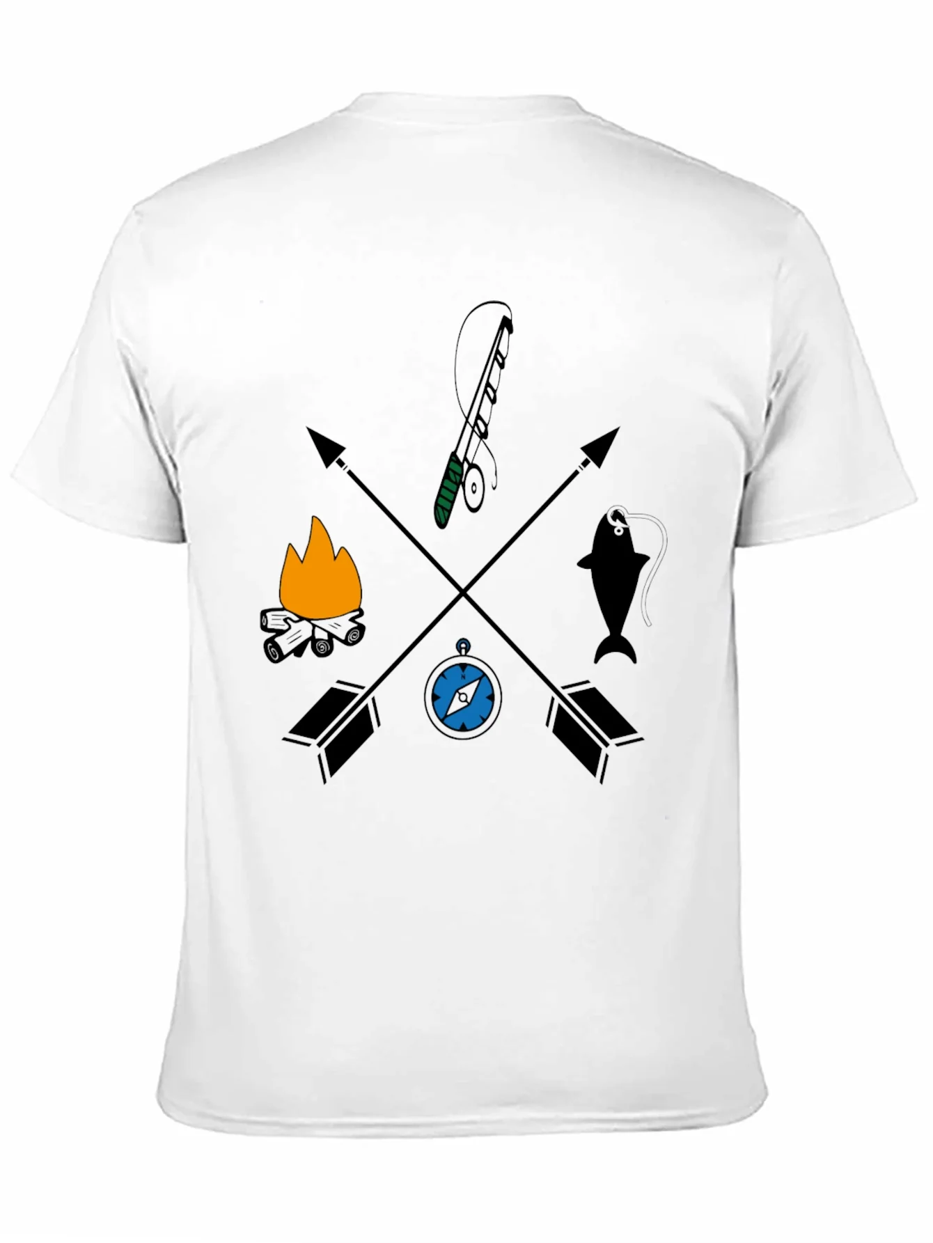 Rebbecca Outdoor Adventure Graphic Tee - Camping Fishing
