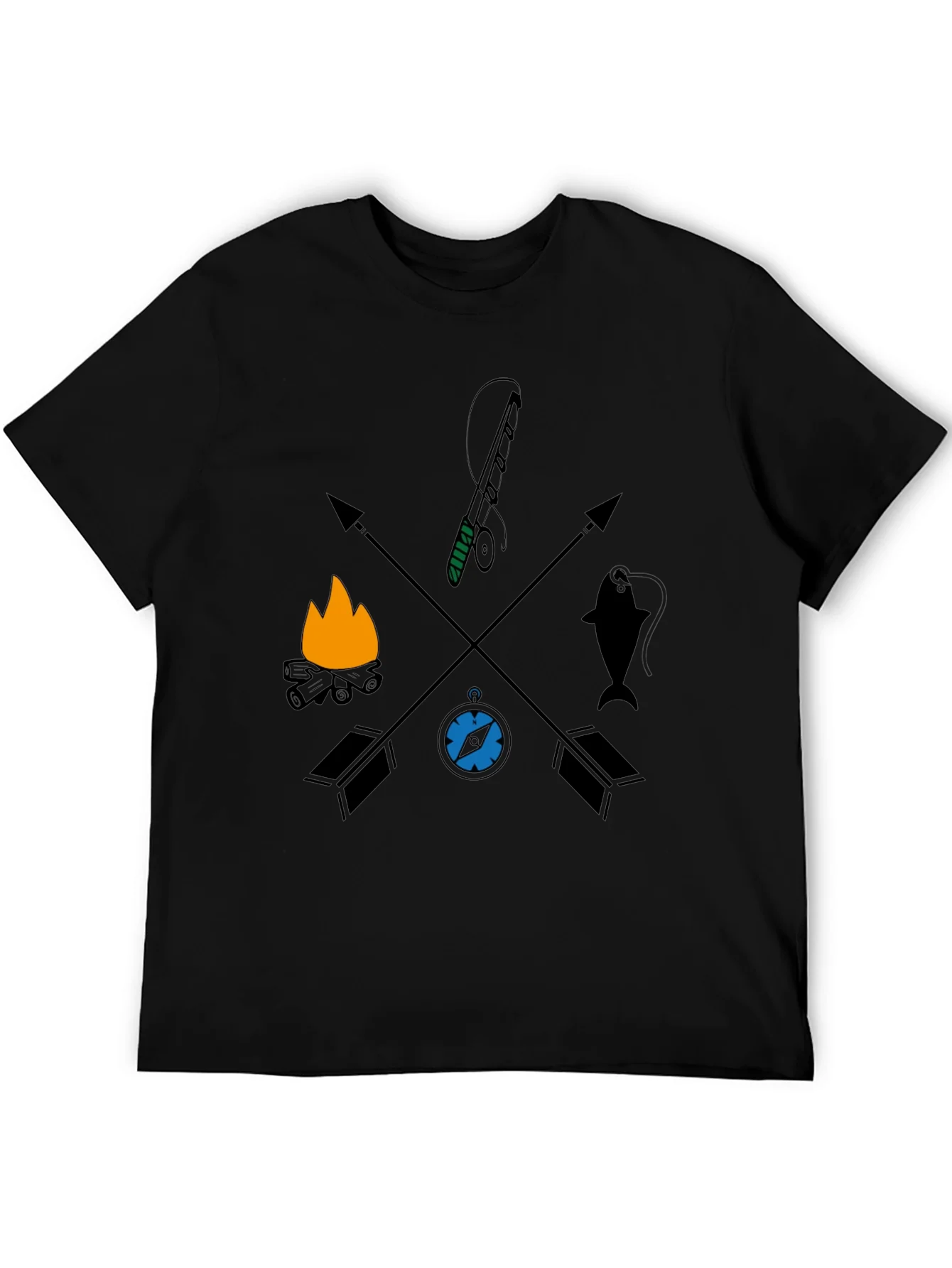 Rebbecca Outdoor Adventure Graphic Tee - Camping Fishing