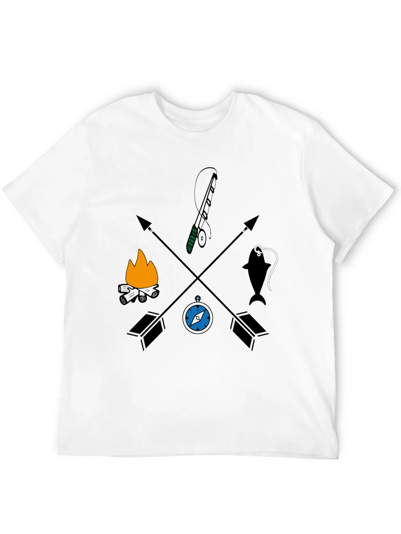 Rebbecca Outdoor Adventure Graphic Tee - Camping Fishing