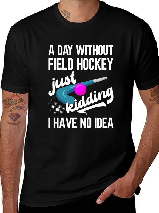 Camiseta Negra Hockey Sobre Hierba - A Day Without...