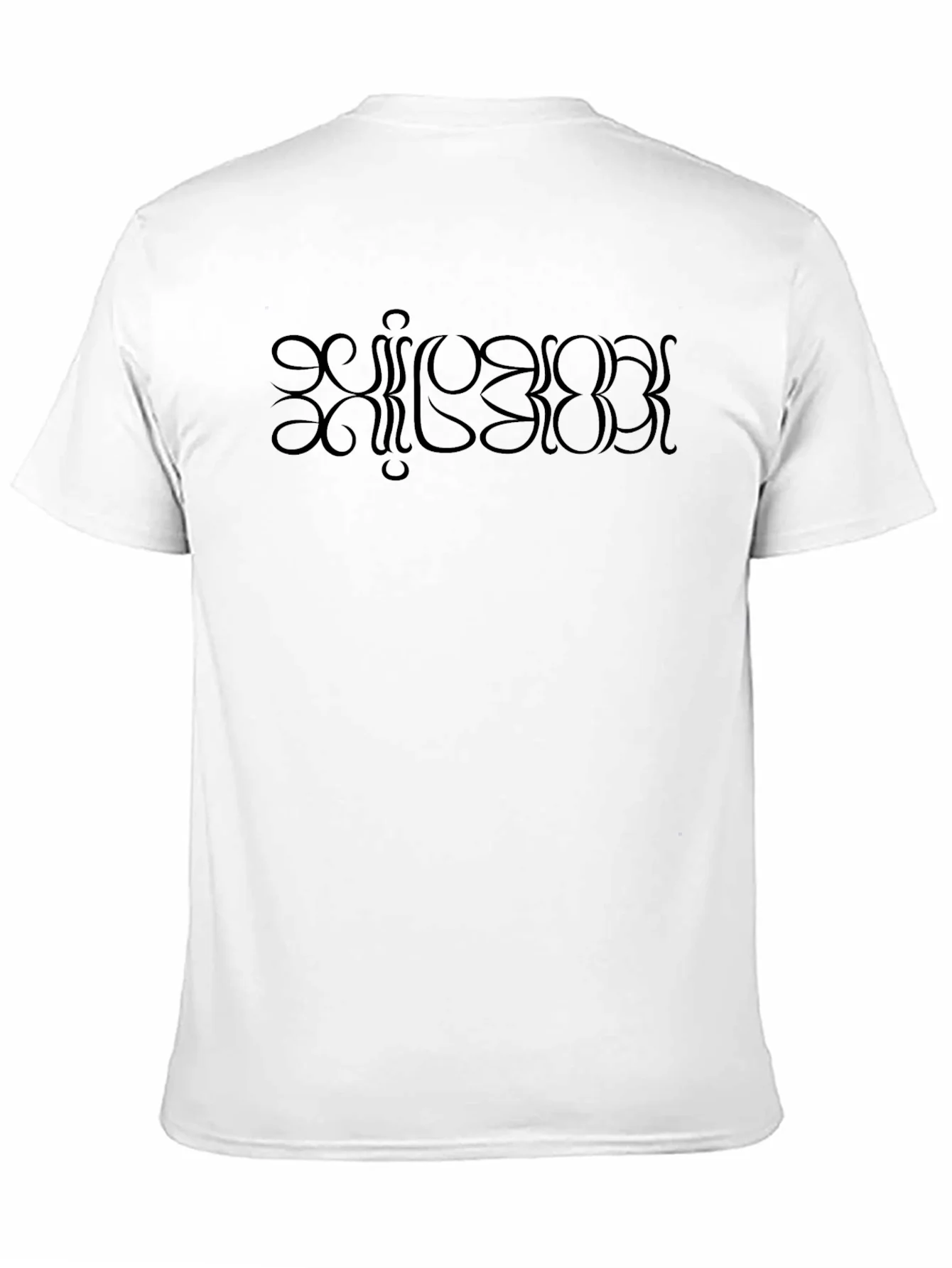 Rebbecca Mens Black Graphic Tee - Mystical Text Print