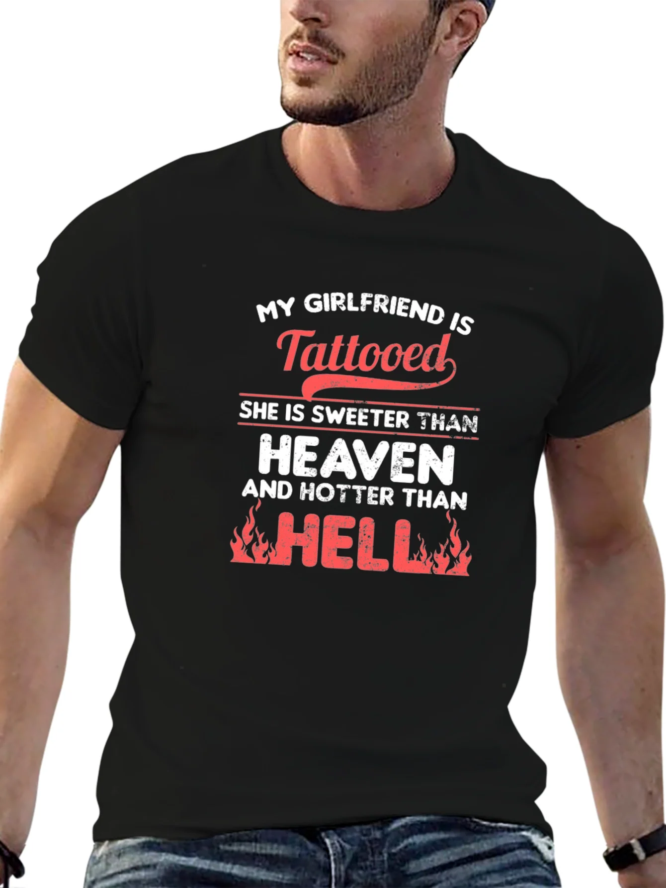 Rebbecca Tattooed Girlfriend Humor T-Shirt