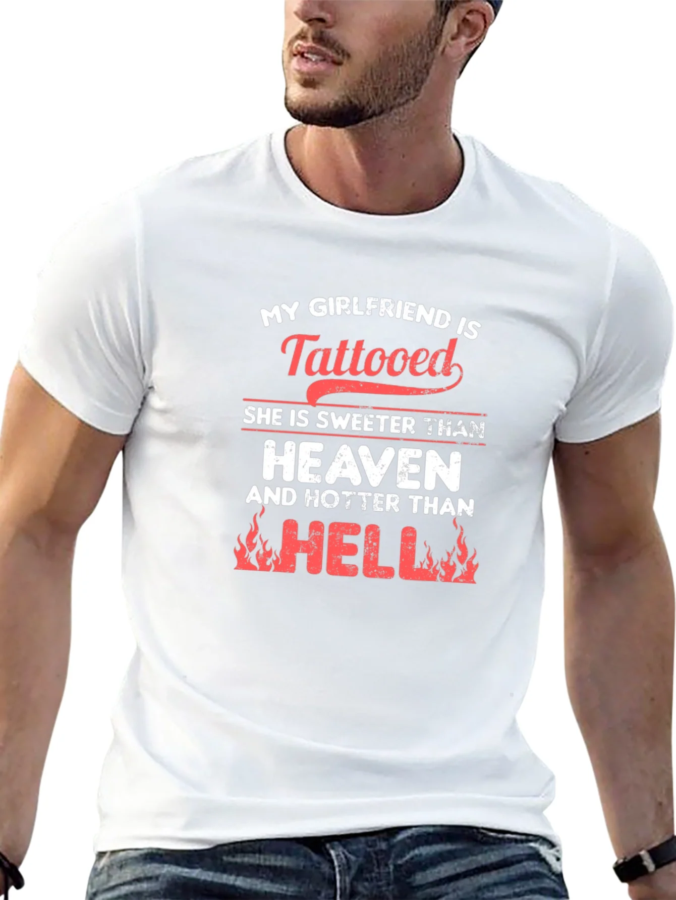 Rebbecca Tattooed Girlfriend Humor T-Shirt