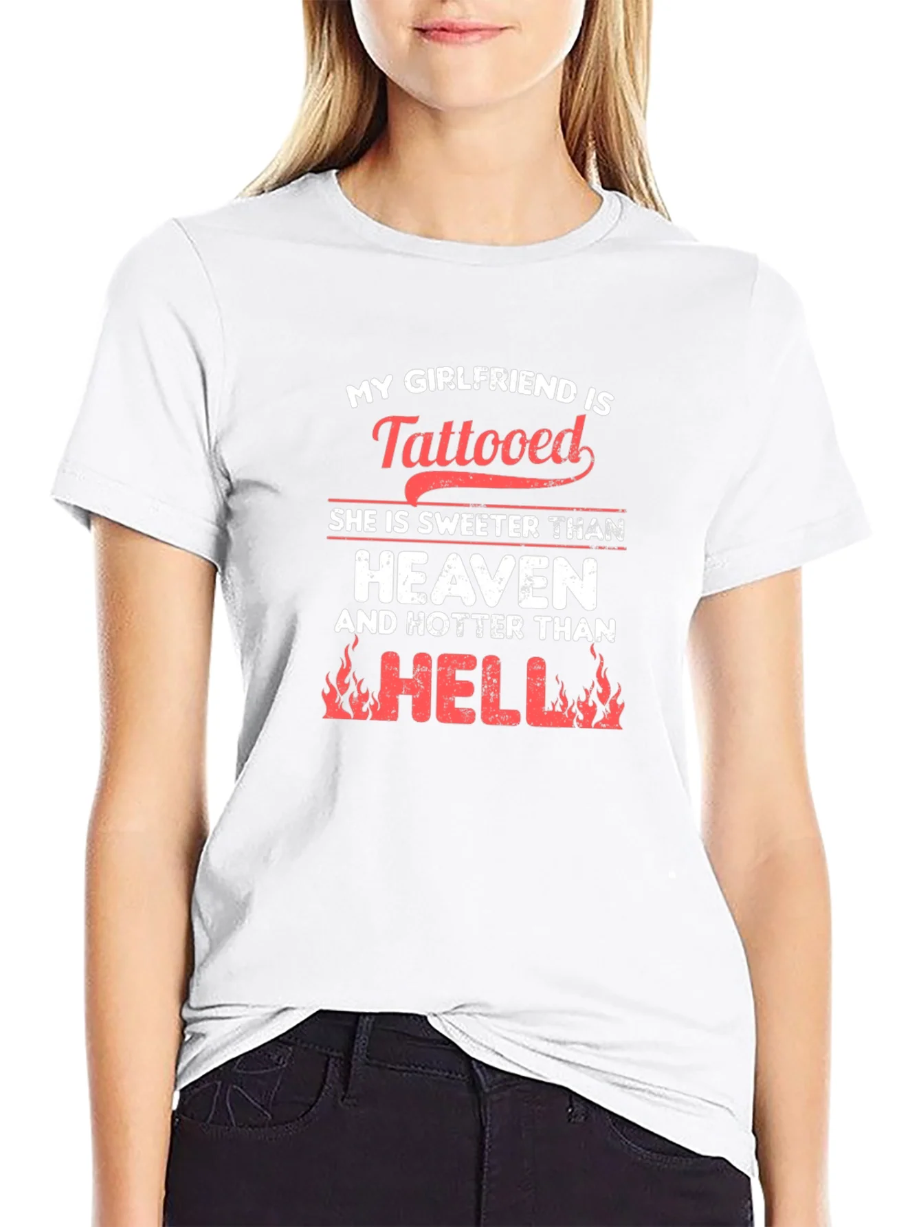 Rebbecca Tattooed Girlfriend Humor T-Shirt