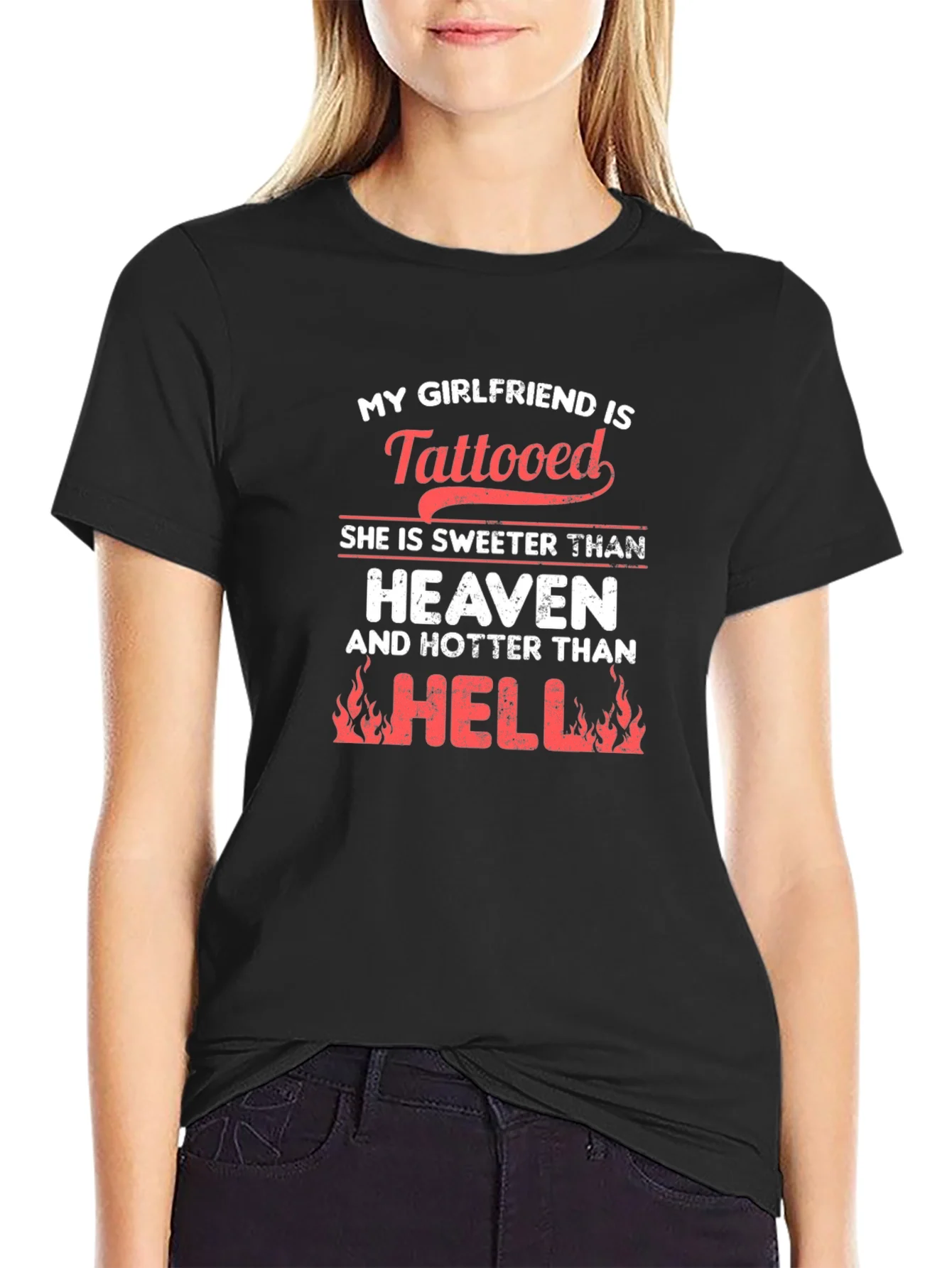 Rebbecca Tattooed Girlfriend Humor T-Shirt